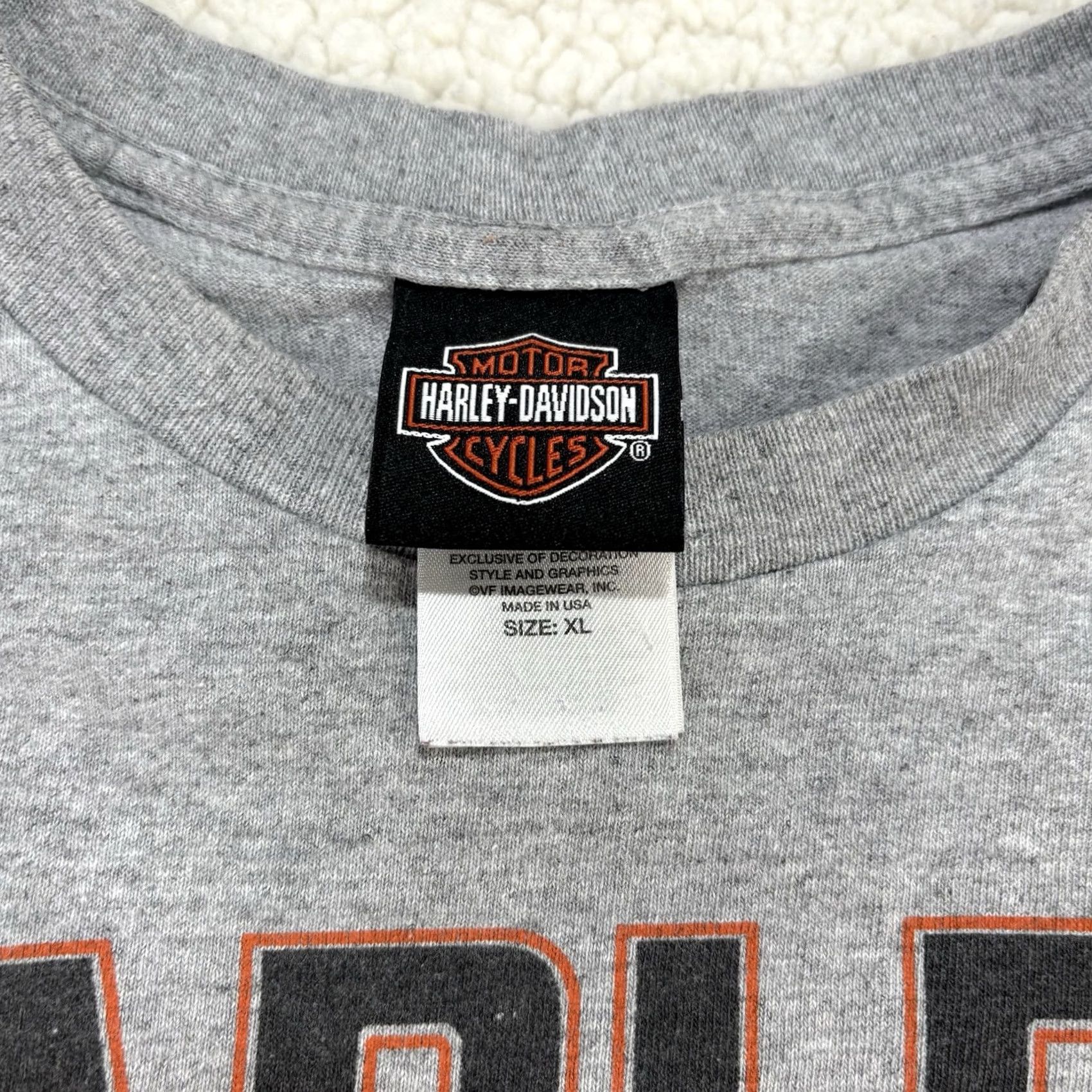 Harley Davidson Harley-Davidson Cayman Islands Mens XL TShirt Grey Graphic Print Short Sleeve Crew Neck Size US XL / EU 56 / 4 - 3 Thumbnail