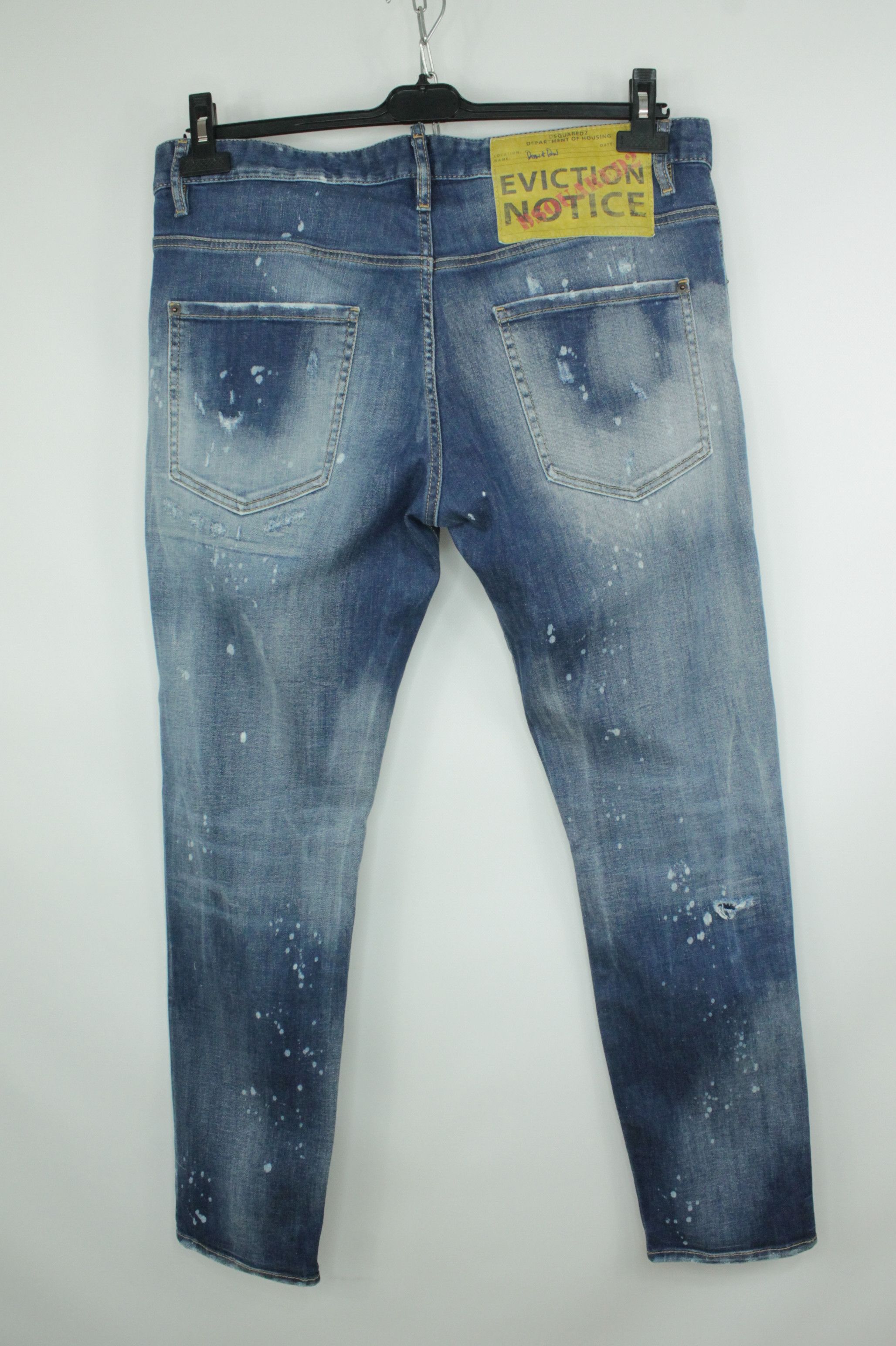 Dsquared2 Dsquared2 Skater Jeans Regular Fit Distressed Blue Denim Size US 36 / EU 52 - 6 Thumbnail