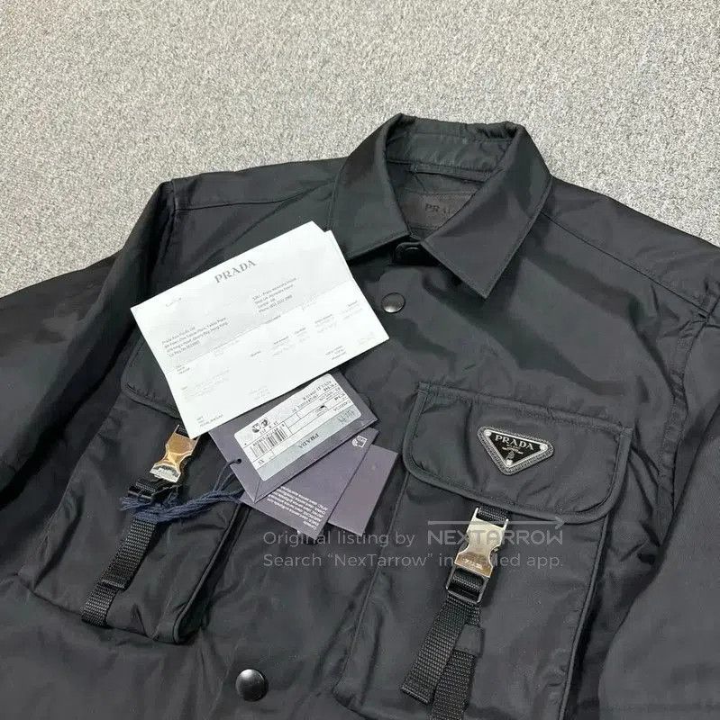 Prada Prada Men's Black Nylon Jacket with Pockets. Size US XS / EU 42 / 0 - 2 Thumbnail