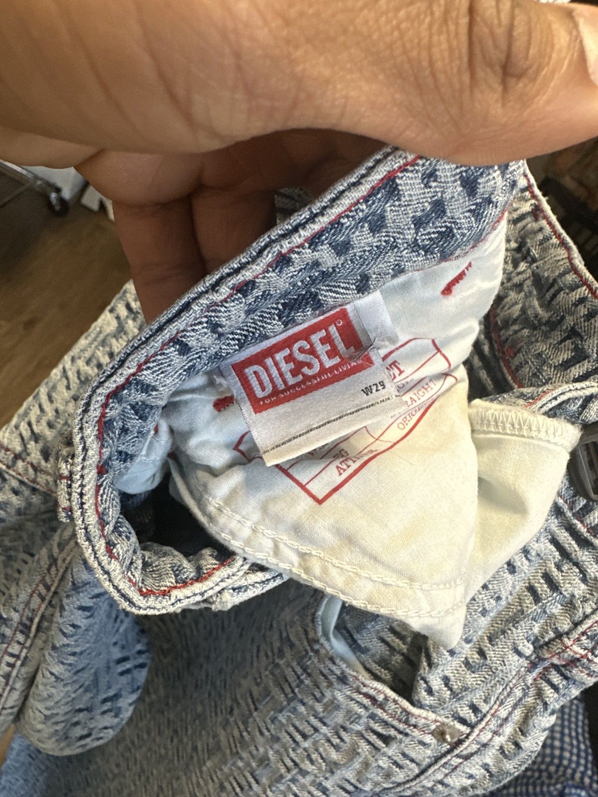 Diesel $560 New season Monogram embossed logo denim Size US 30 / EU 46 - 5 Thumbnail
