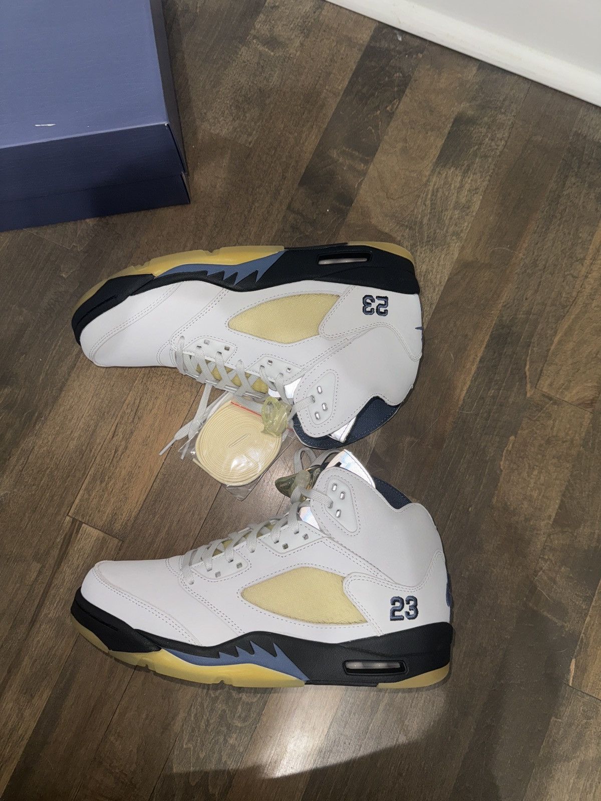 image of Jordan V X A Ma Maniere Shoes in Grey, Men's (Size 10)