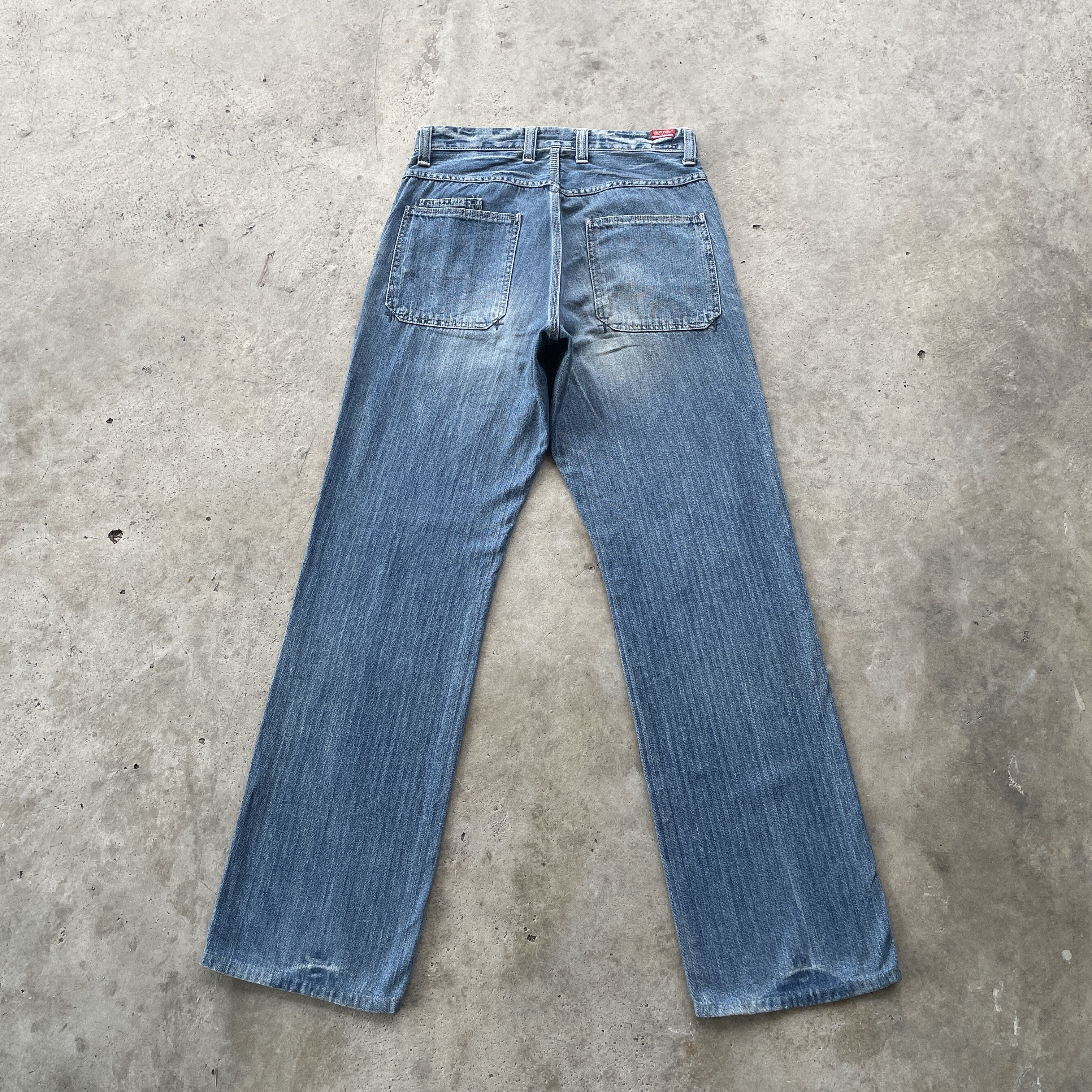 Japanese Brand VINTAGE JAPAN HBT FADED DENIM DISTRESSED JEANS PANTS W30 Size US 30 / EU 46 - 12 Thumbnail