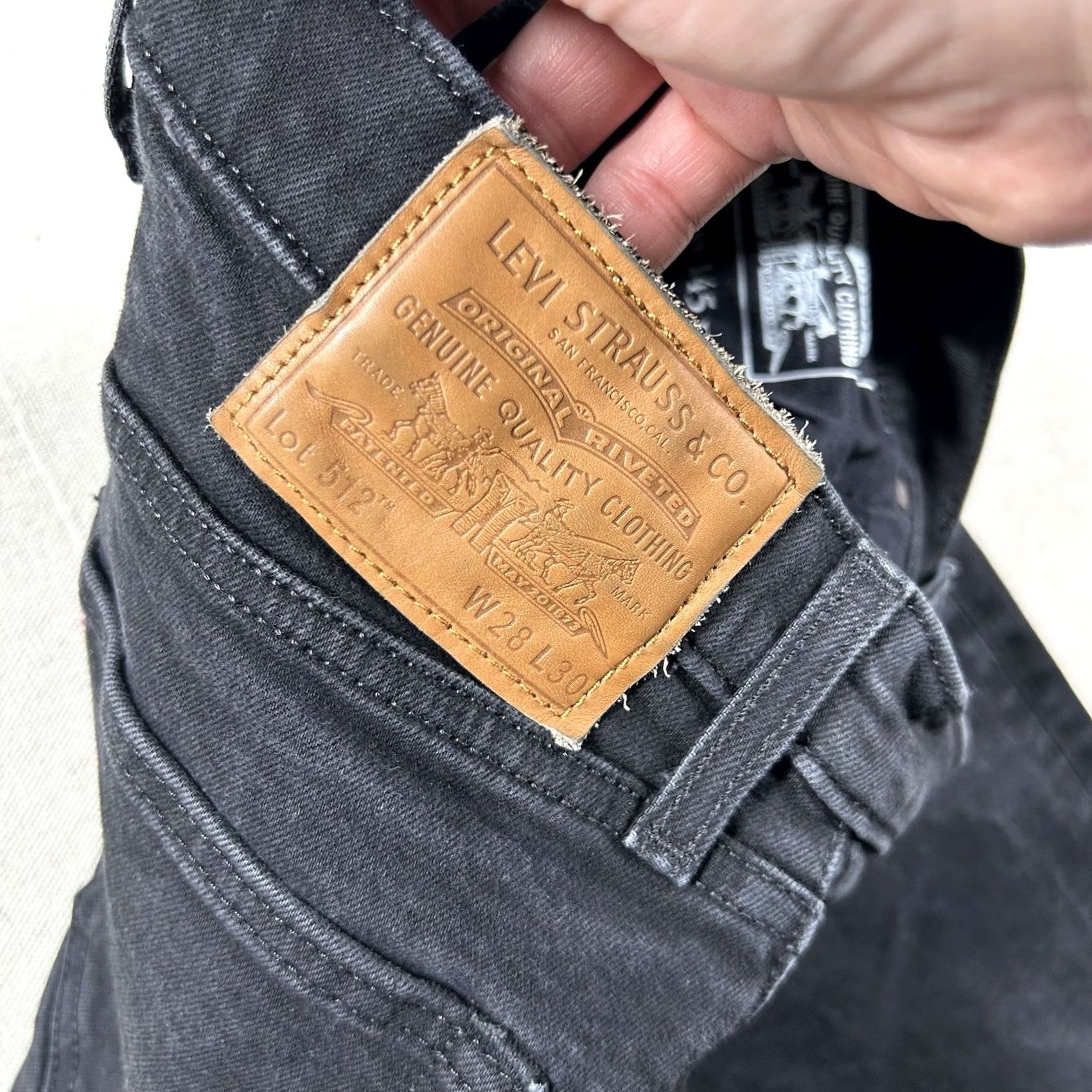 Levi's Levi's 512 Jeans Womens 28x27 26x28 Charcoal Wash Denim Slim Ankle Pocket 5-Pocket Regular Size Type Mens Womens Girls Boys 512 Size 28" / US 6 / IT 42 - 5 Thumbnail