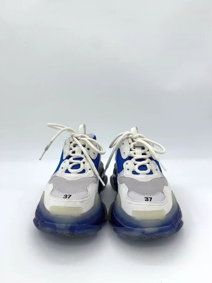 Balenciaga Balenciaga Blue and White Air Cushion Color-Block Mesh Low- Size US 5 / EU 37 - 3 Thumbnail
