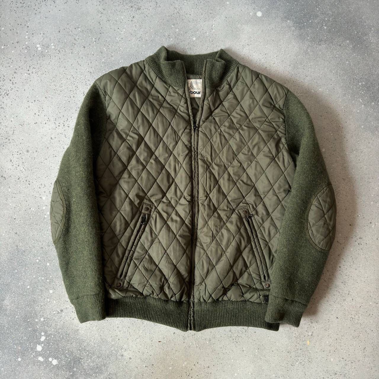 image of Barbour Quilted Reversible Jacket in Green, Men's (Size Medium)