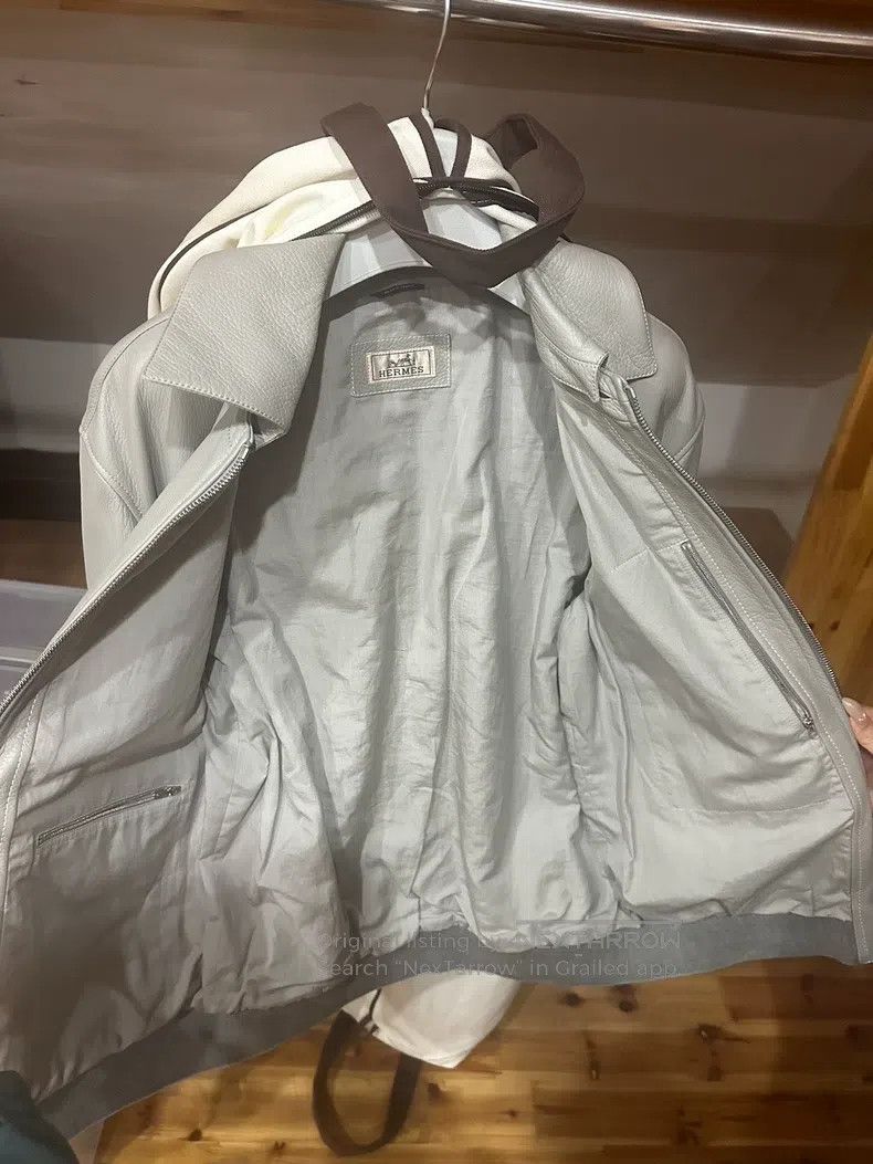 Hermes Hermes Showpiece detachable collar deerskin jacket Size US M / EU 48-50 / 2 - 2 Thumbnail