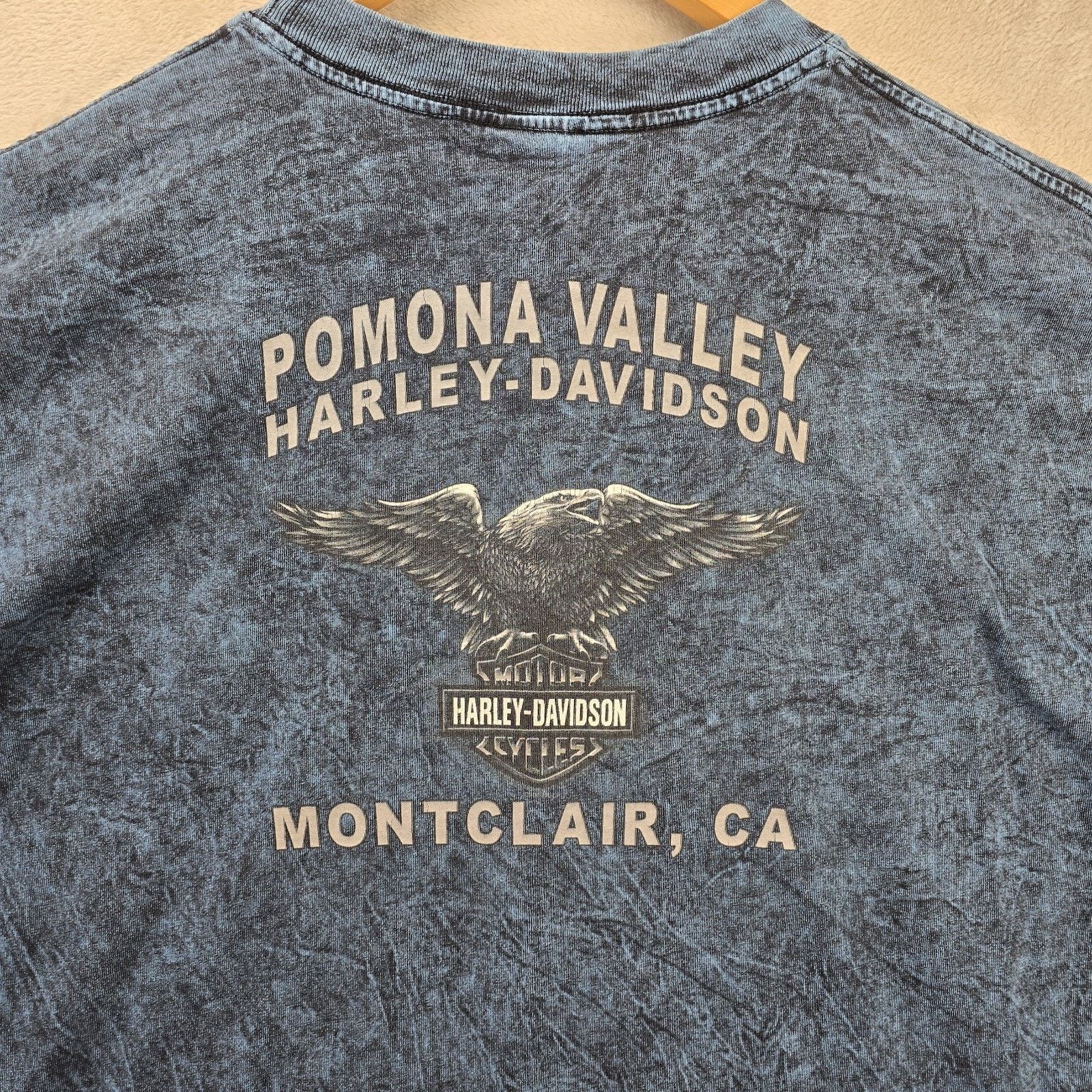 Harley Davidson Vintage Harley Davidson Shirt XXL Acid Wash Eagle Pocket Y2K Size US XL / EU 56 / 4 - 8 Thumbnail
