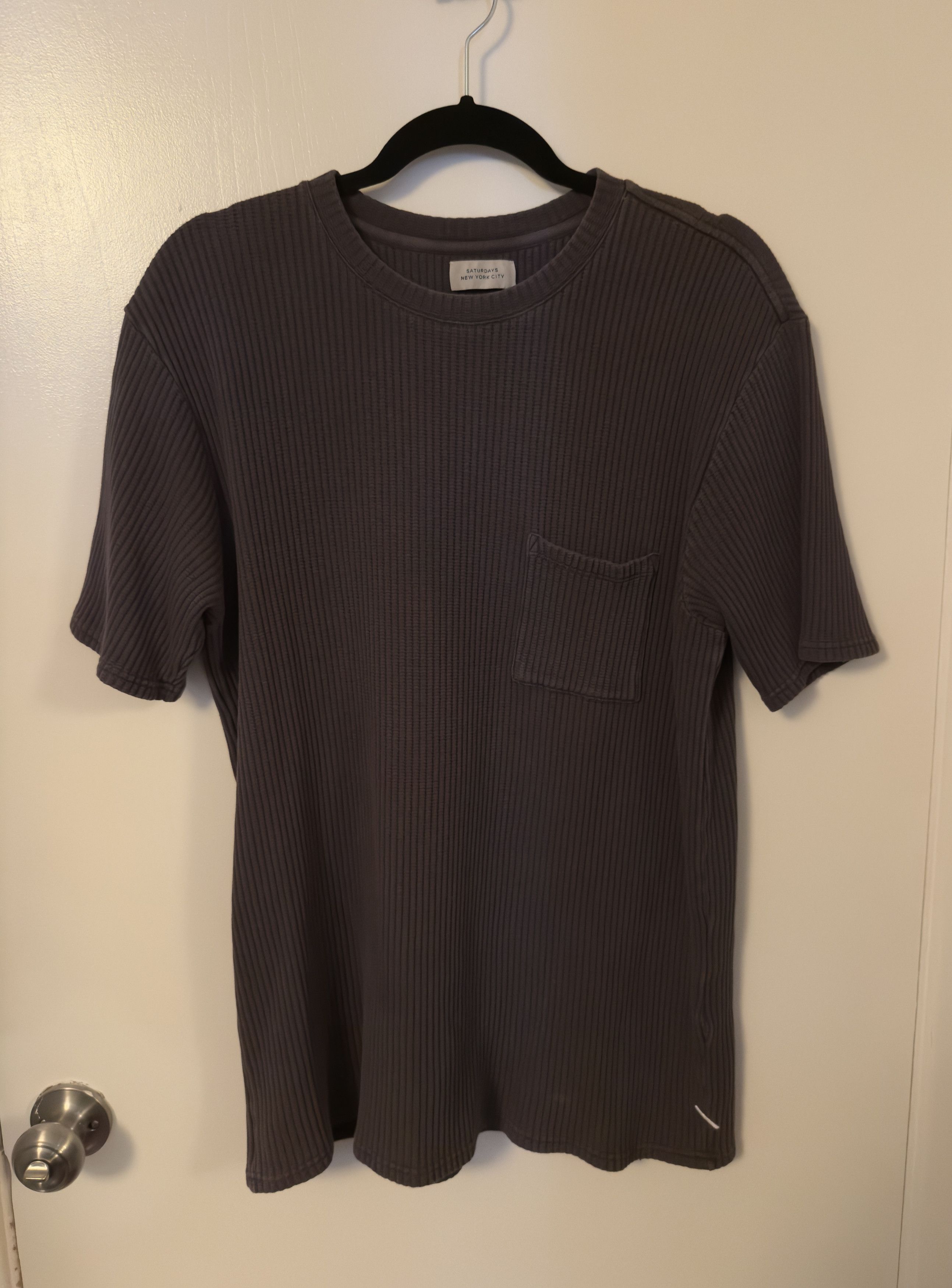 Saturdays NYC Saturdays NYC Ribbed Pocket Knit Tee Shirt Size US M / EU 48-50 / 2 - 1 Thumbnail