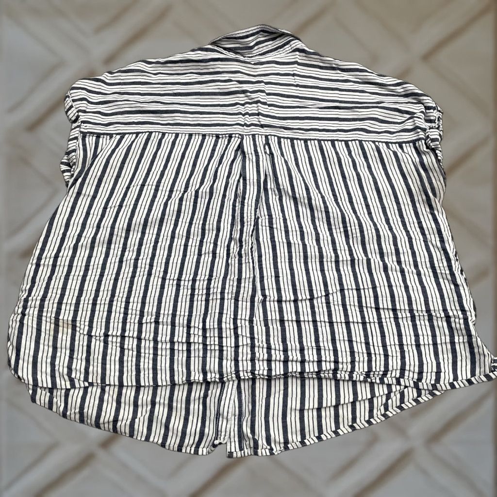 Vintage A.N.A A New Approach Blouse Shirt Womens 0X White Striped Button Down Sleeveless Casual Travel VINTAGE No Size XL / US 12-14 / IT 48-50 - 1 Thumbnail