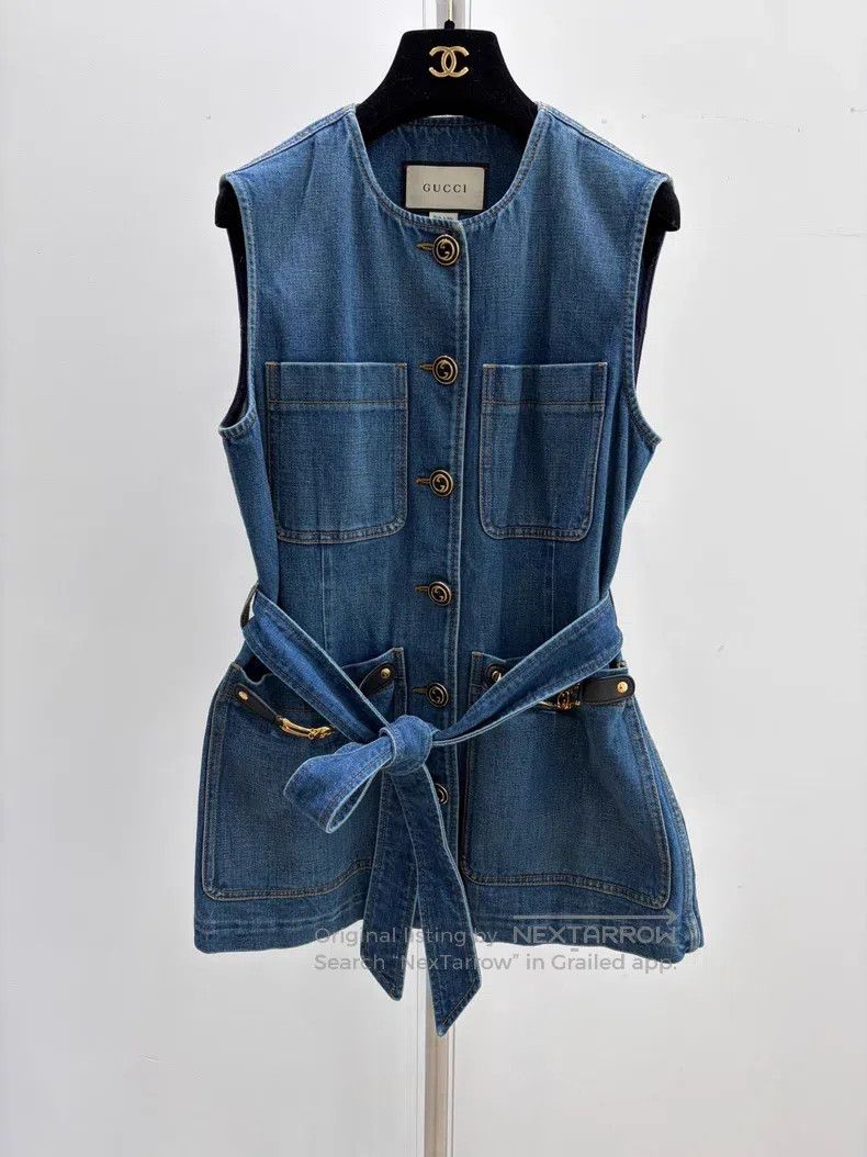 Gucci Gucci Cowboy vest with double G metal buckle Size XS / US 0-2 / IT 36-38 - 1 Thumbnail