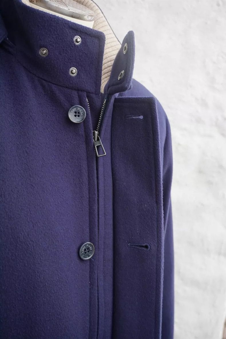 Loro Piana LORO PIANA Navy blue parka, camel hair coat Size US M / EU 48-50 / 2 - 4 Thumbnail