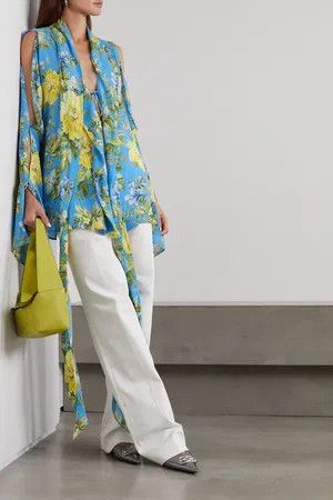 Acne Studios o1y0725 Floral Shirt in Multicolor Size XS / US 0-2 / IT 36-38 - 3 Thumbnail