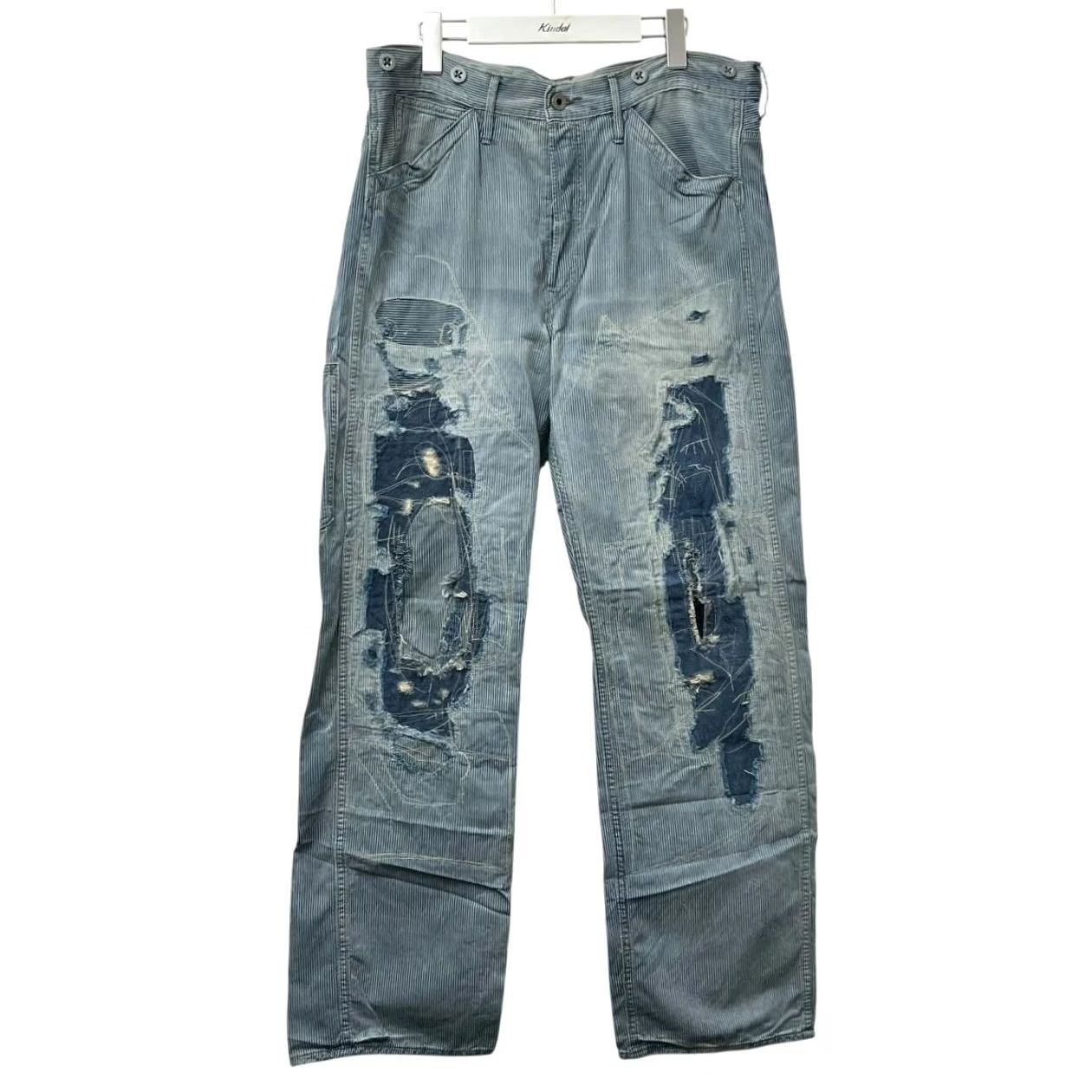 Ralph Lauren RRL Ralph Lauren Pants Blue 32x32 Casual Cotton 5pockets Repaired Men Size US 32 / EU 48 - 2 Thumbnail