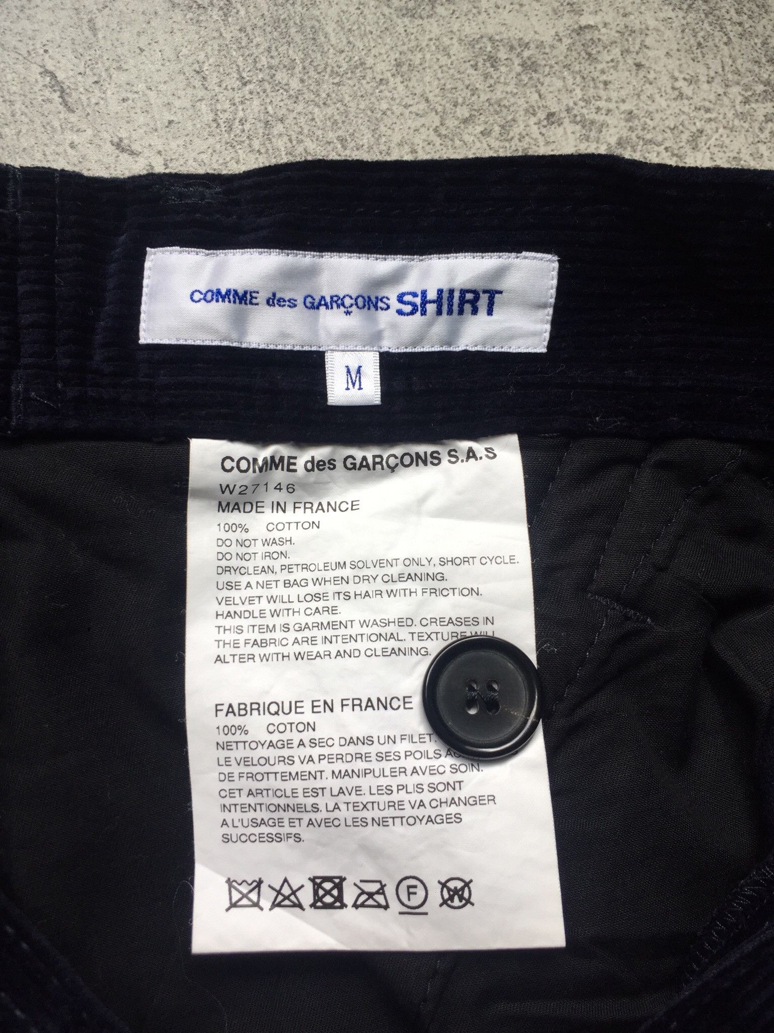 Comme des Garcons CDG Fatigue Corduroy Pants Size 34&37(Adjustable) Size US 34 / EU 50 - 7 Thumbnail