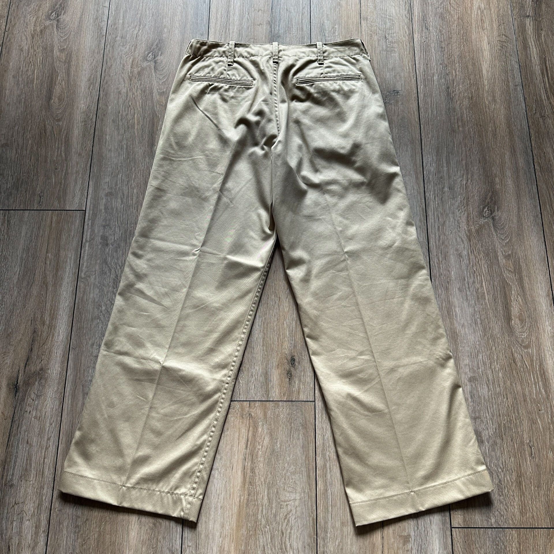 Cushman Cushman Khaki Wide-Leg Pants Size US 32 / EU 48 - 3 Thumbnail