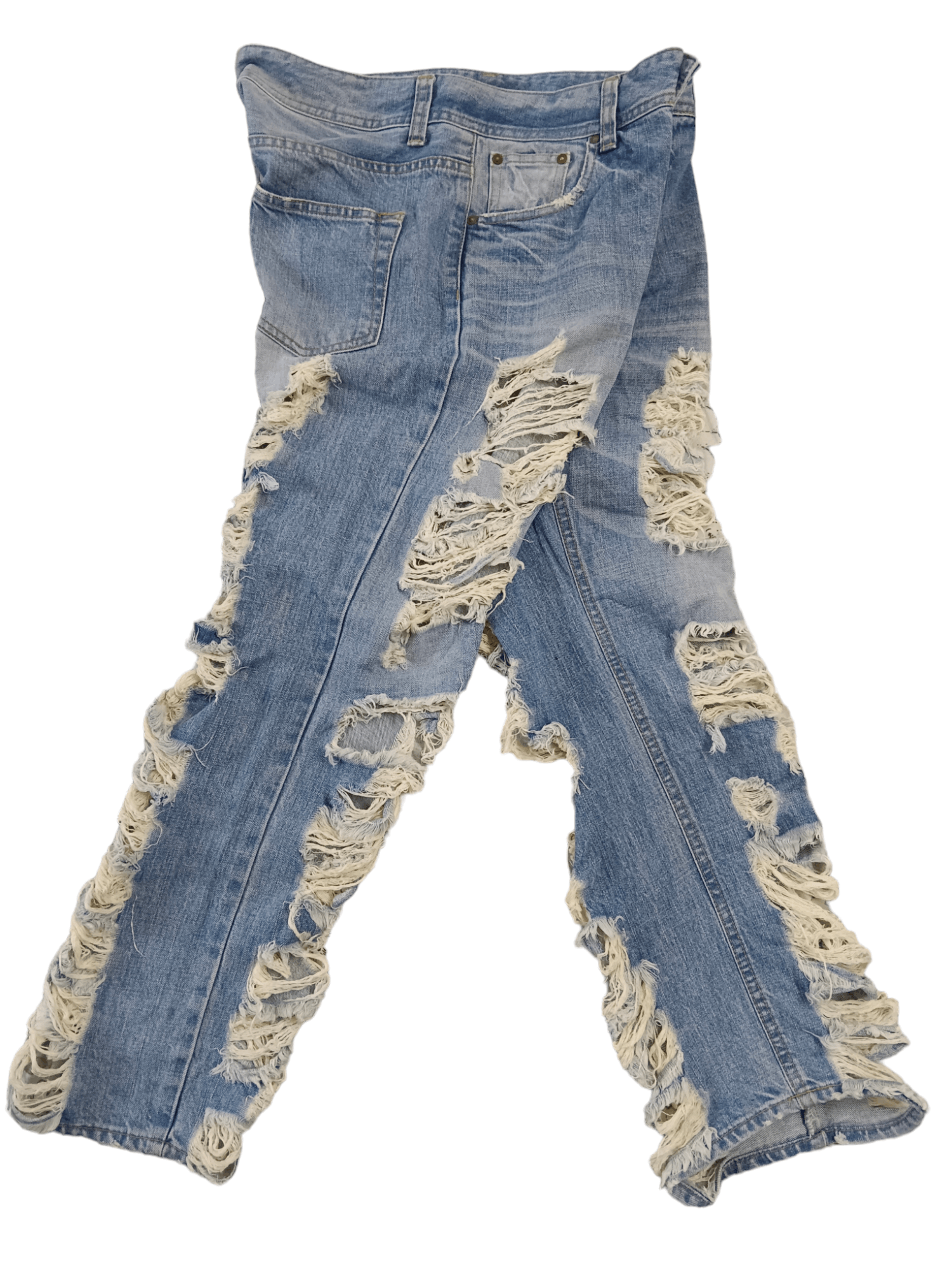 Japanese Brand 💥W❤️C💥 Seditionaries Distressed Cropped Punk Jeans Size US 30 / EU 46 - 5 Thumbnail