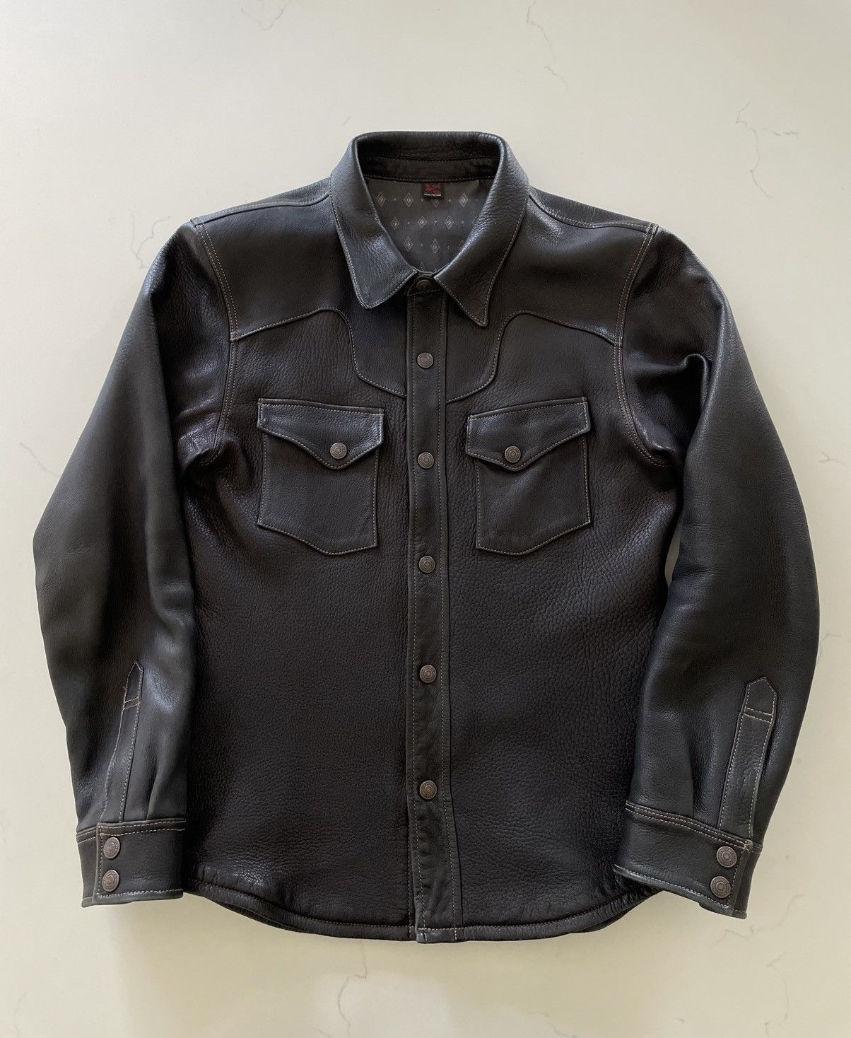 The Flat Head Western Deerskin Leather Shirt