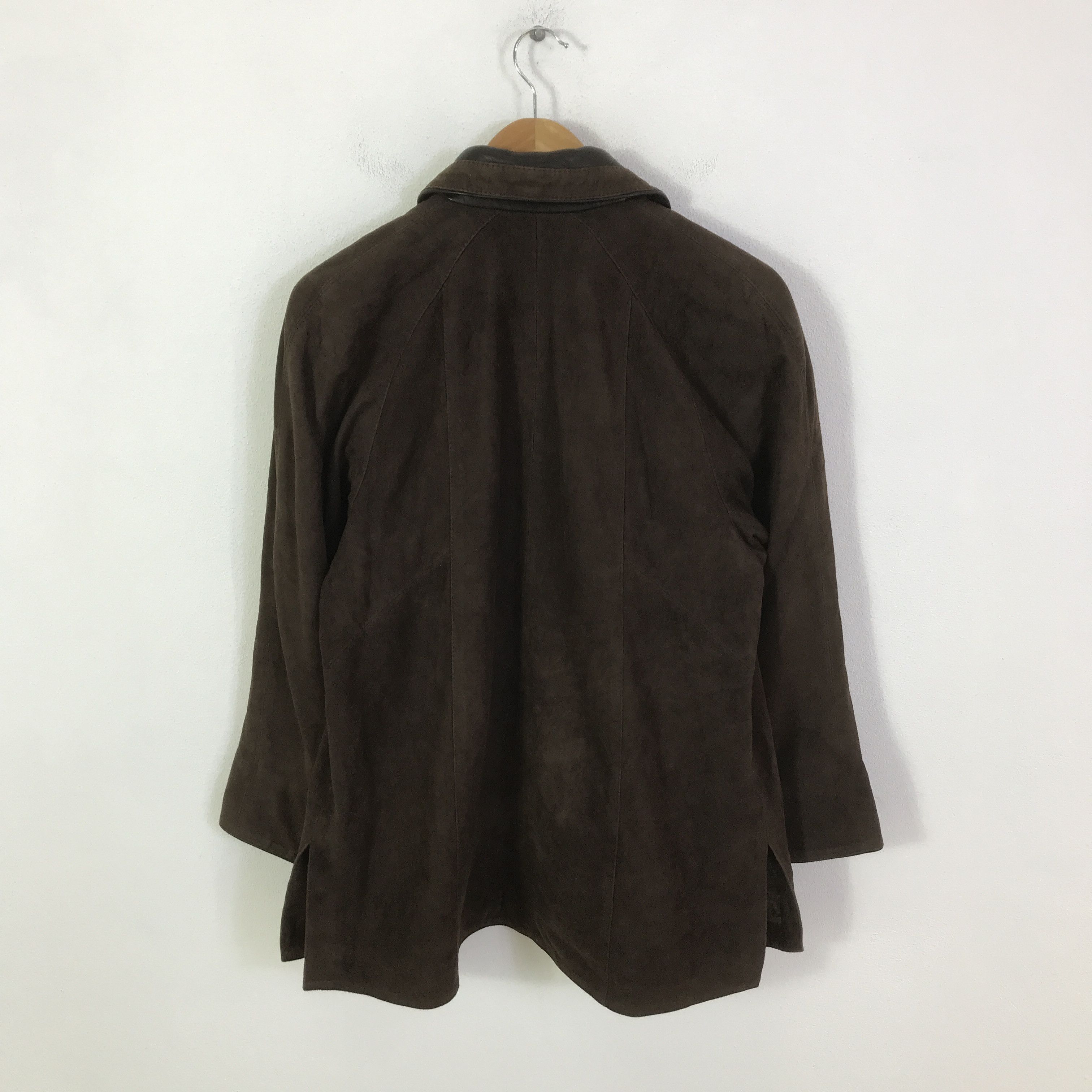 Vintage caroline moore leather button jacket K114B21 Size US L / EU 52-54 / 3 - 3 Thumbnail
