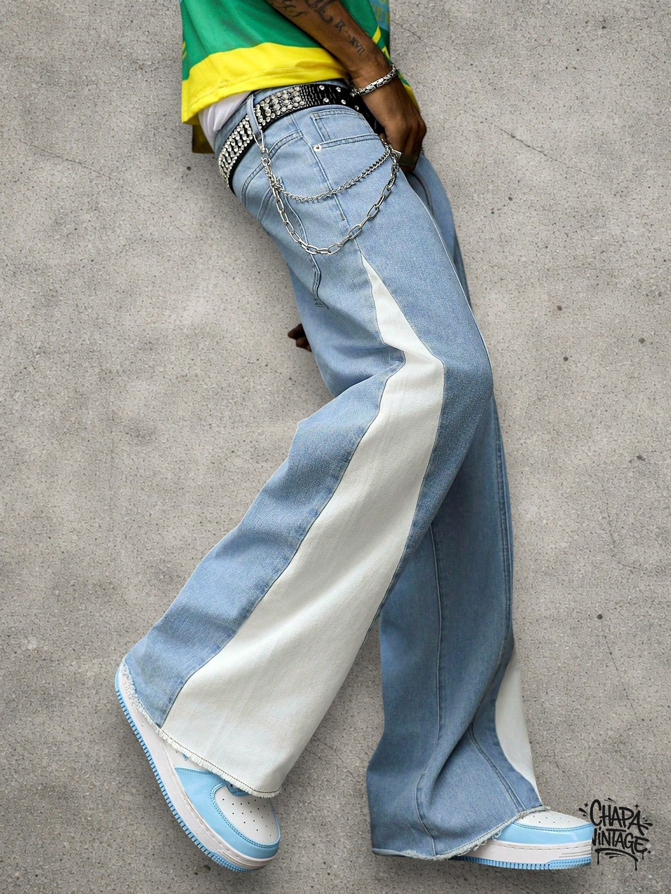 Vintage Wide leg light jeans Size US 32 / EU 48 - 2 Thumbnail