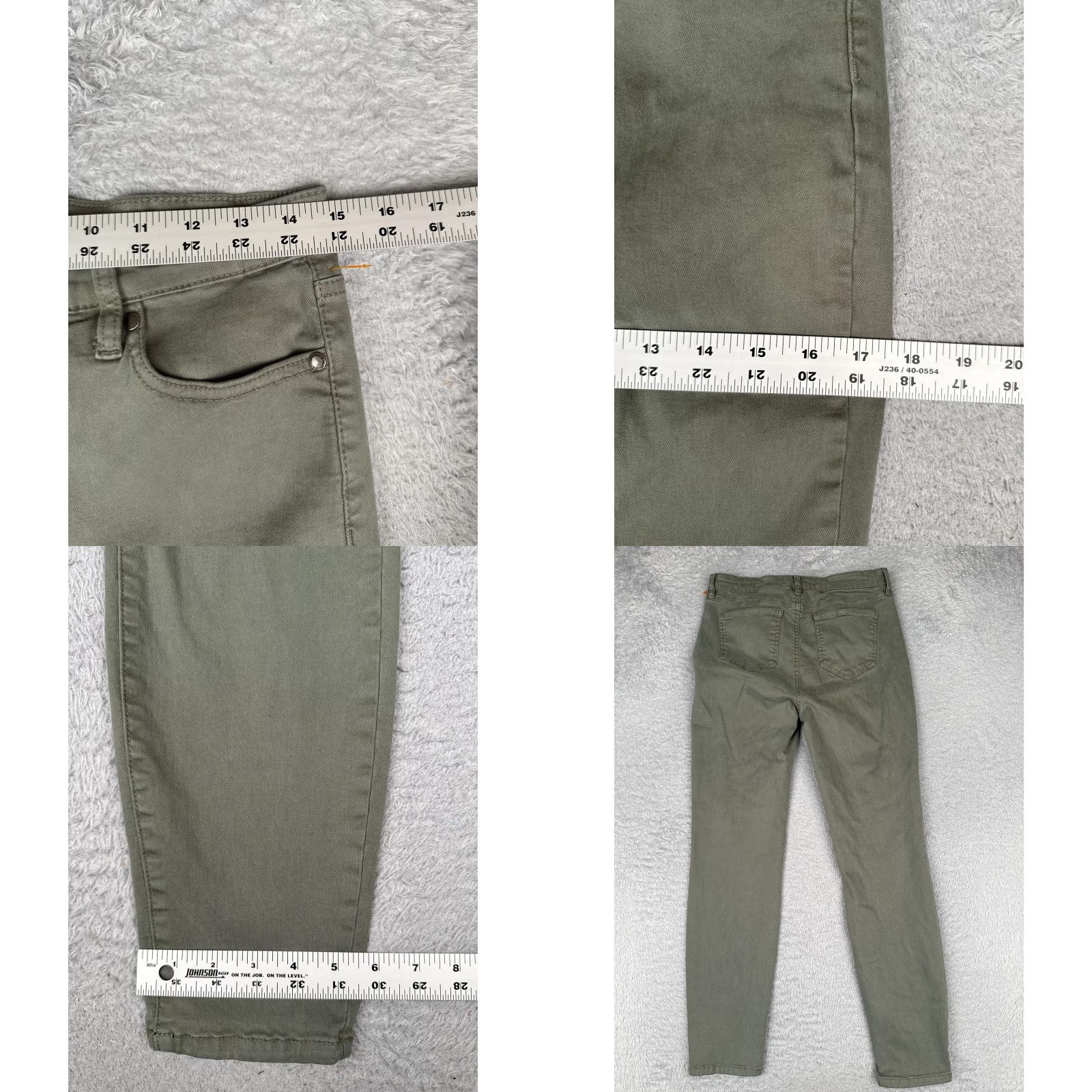 Buffalo David Bitton Buffalo David Bitton Hanna Pants Women 8/29 Green High Rise Skinny Stretch 29x29 Size 30" / US 8 / IT 44 - 9 Thumbnail