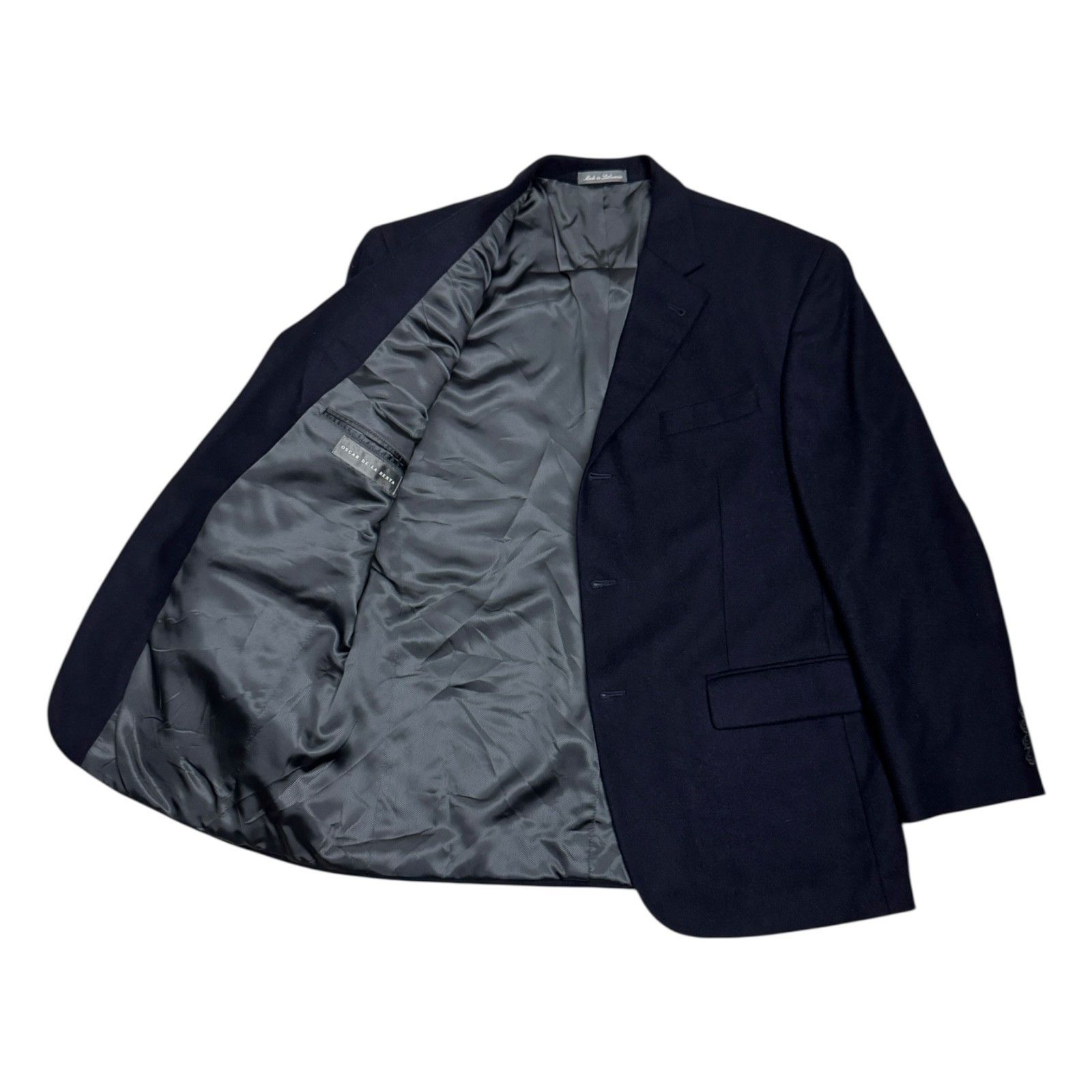 Oscar De La Renta OSCAR DE LA RENTA Wool Cashmere Vintage Blazer Jacket 42S Size 42S - 3 Thumbnail