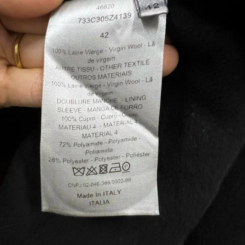 Dior Dior Black wool coat 2501-Nextarrow Size US XS / EU 42 / 0 - 4 Thumbnail