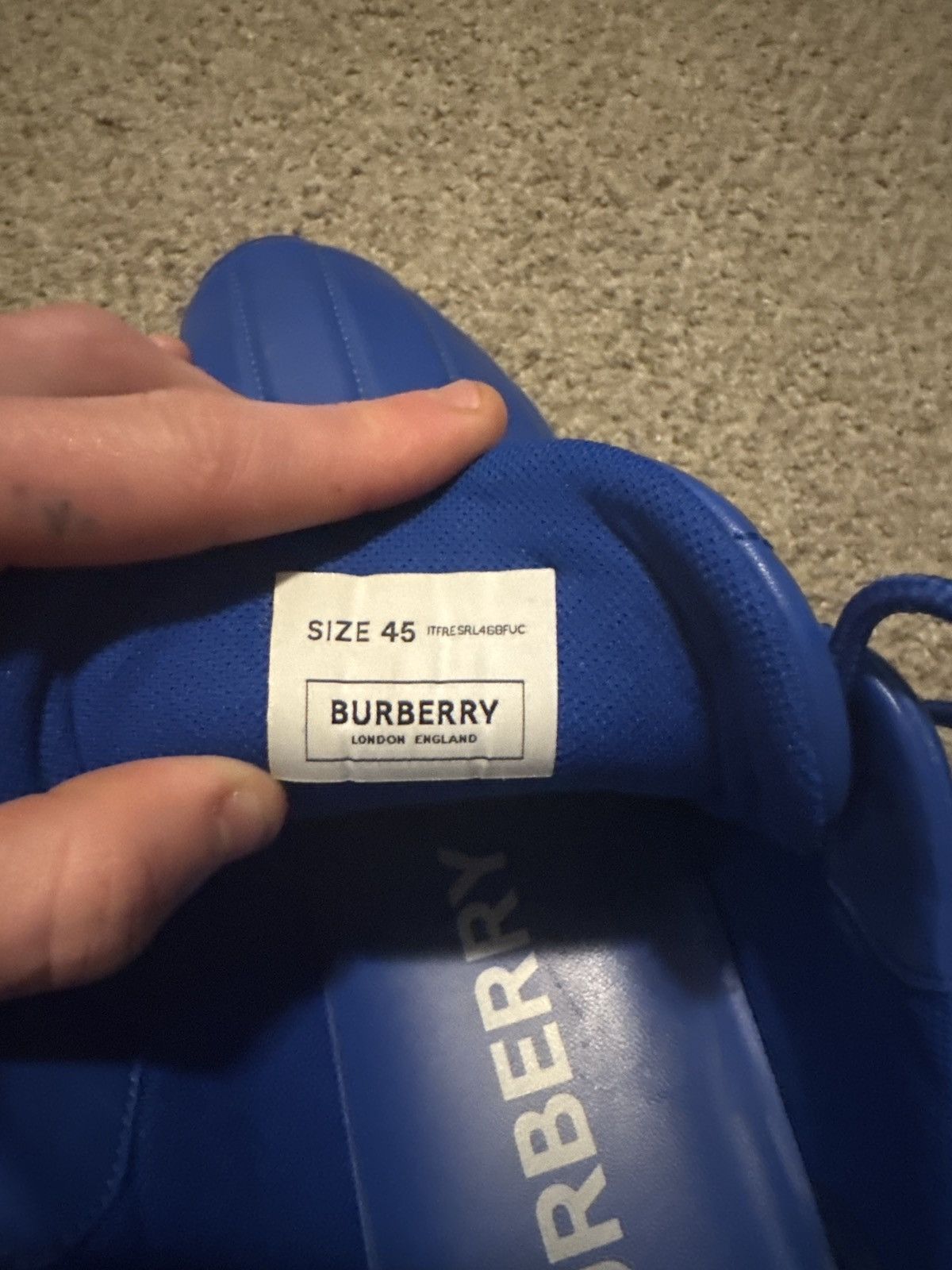 Burberry Burberry Quilted Leather Classic Trainer Size US 11 / EU 44 - 11 Thumbnail