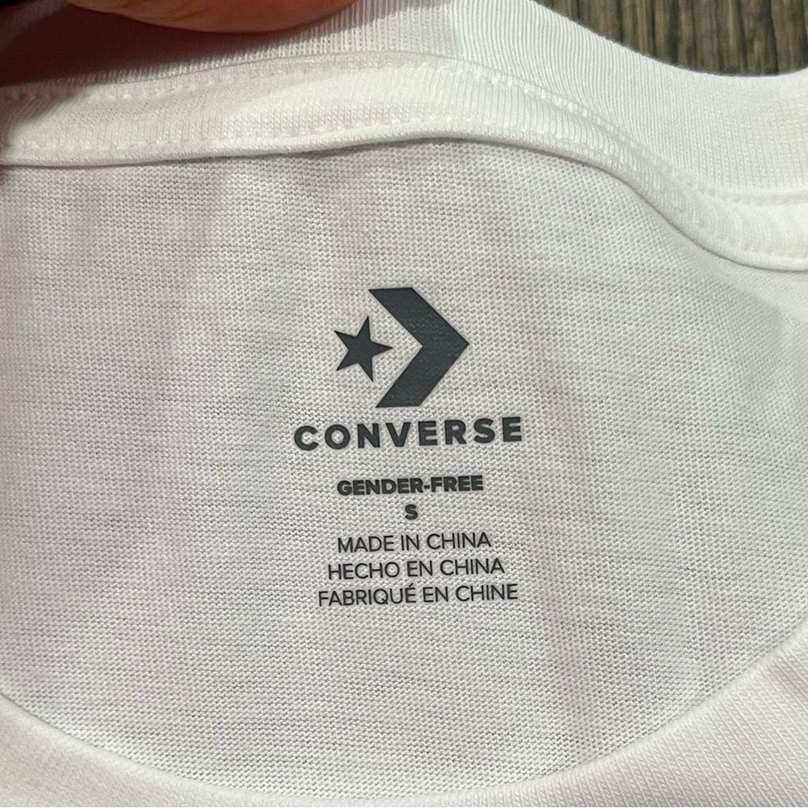 Converse NWOT Converse All Star T-Shirt Lightweight White Size S Size S / US 4 / IT 40 - 3 Thumbnail