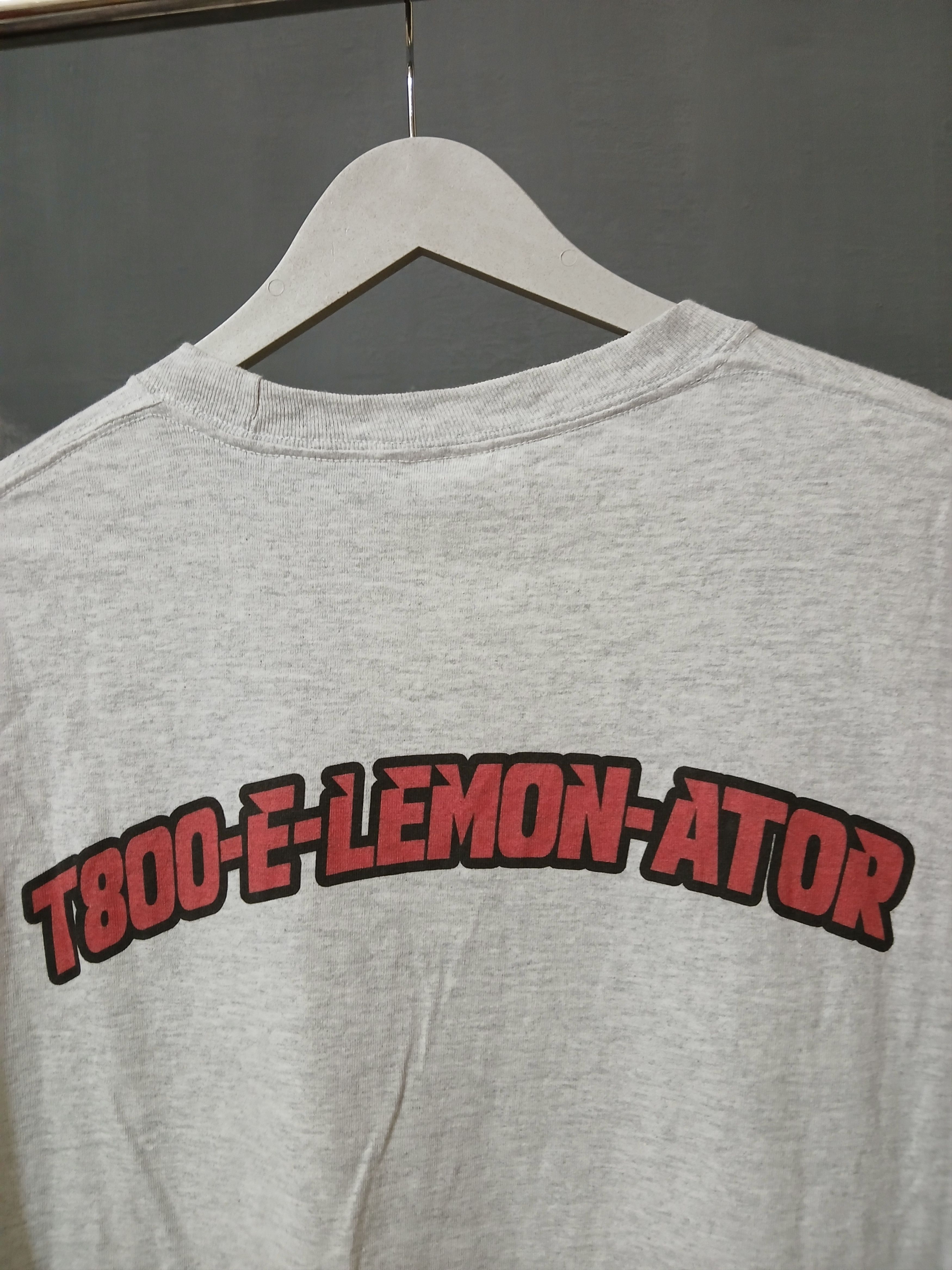 Vintage Vintage 00s Parody Terminator T800-E-LEMON-ATOR T-shirt Size US XL / EU 56 / 4 - 4 Thumbnail