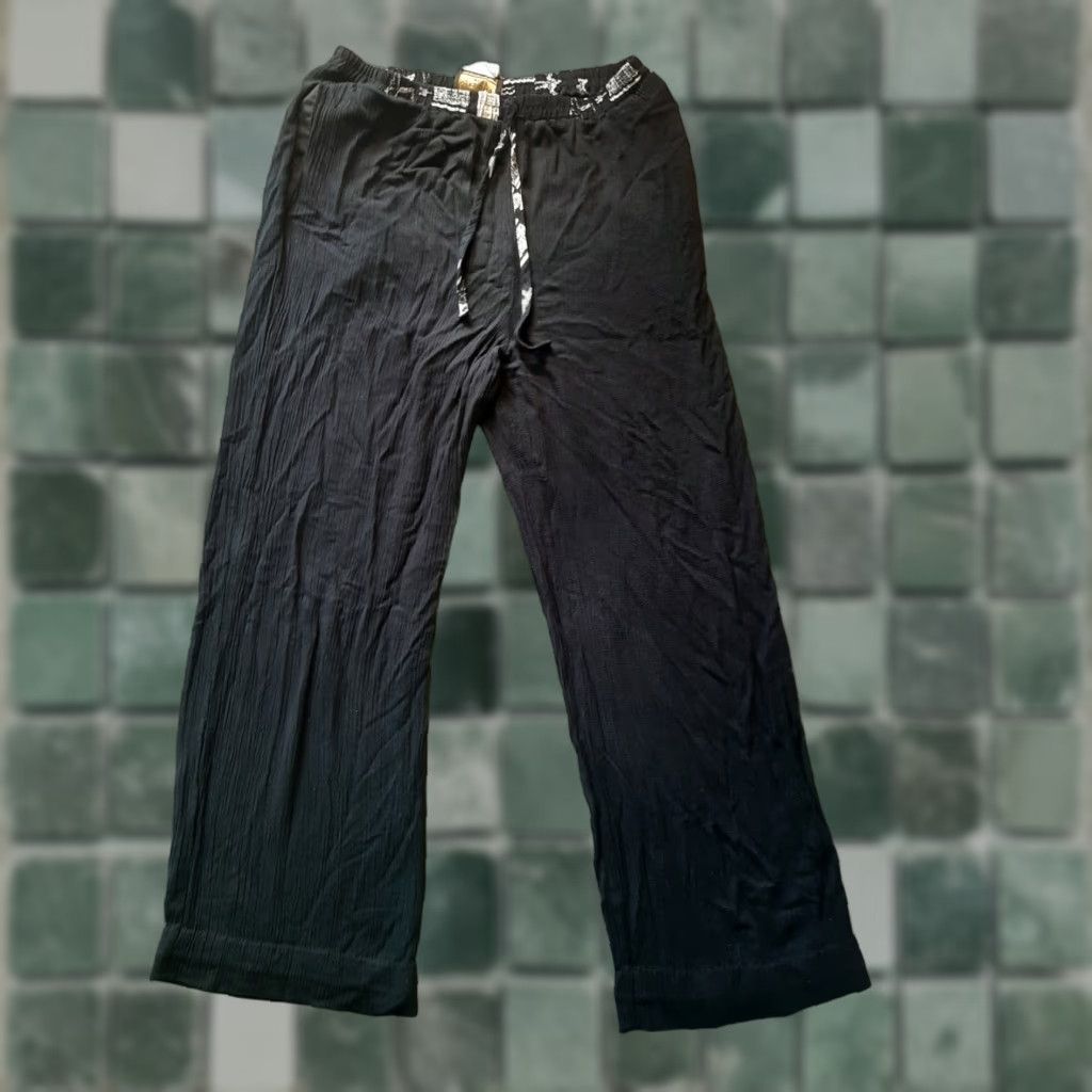 Vintage VINTAGE BB Studio Versions Pants Womens 14 Black Rayon Dress Pants Women Size 36" / US 14 / IT 50 - 1 Thumbnail