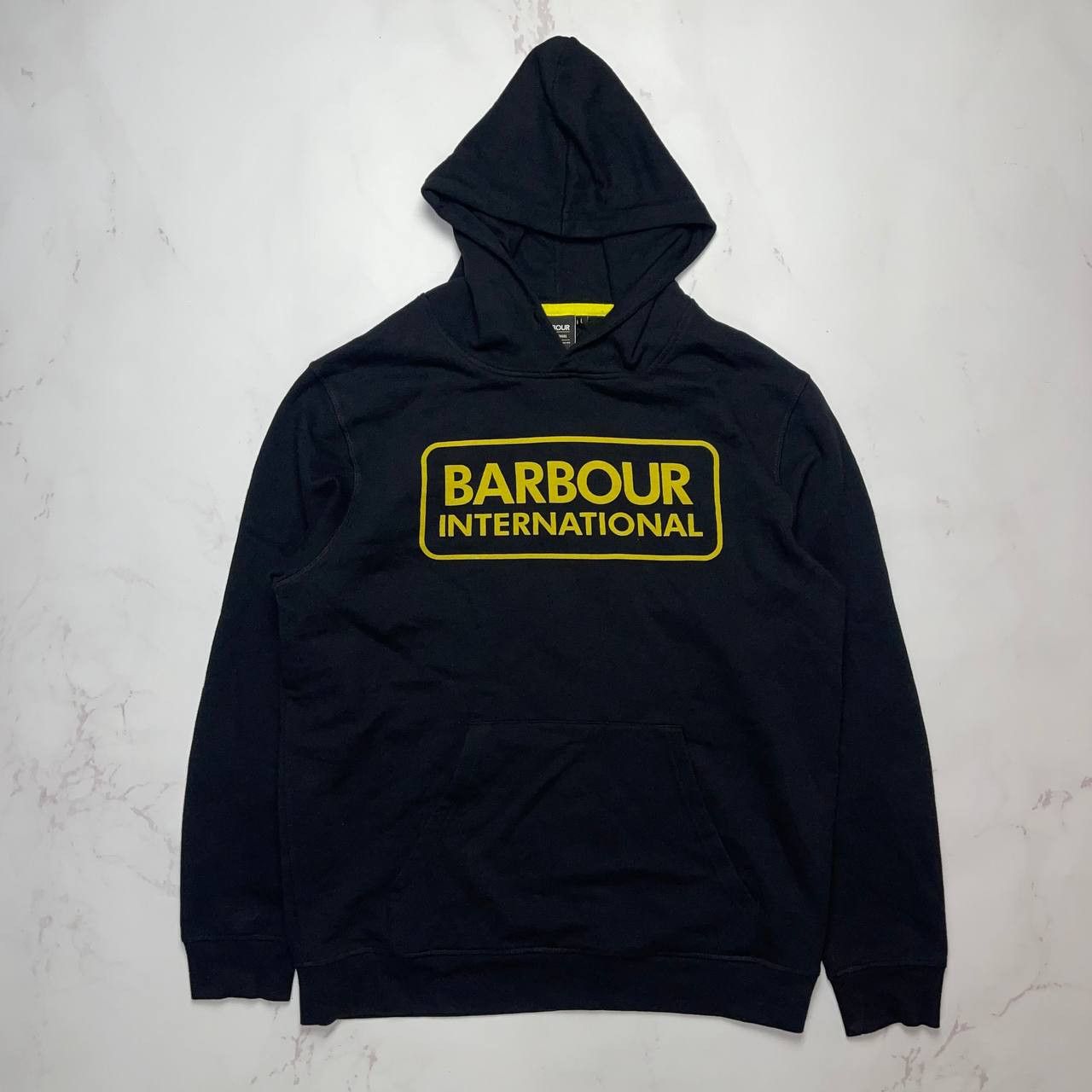 Barbour Barbour International Hoodie Big Logo Size L Vintage Black Size US L / EU 52-54 / 3 - 1 Thumbnail