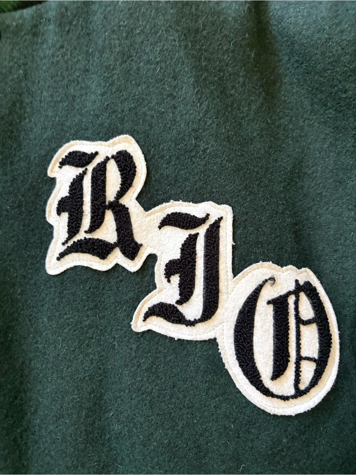 Other Vintage 90s Fordham Quality Varsity Jacket Leather RIO95 Size US L / EU 52-54 / 3 - 7 Thumbnail