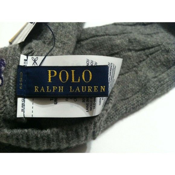 Polo Ralph Lauren POLO RALPH LAUREN WOMENS NEW 80%WOOL20%NYLON GLOVES ONE SIZE Size ONE SIZE - 3 Thumbnail