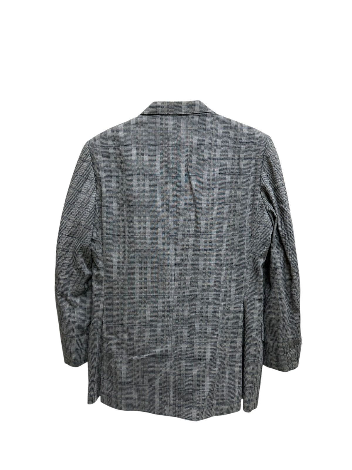 Burberry Vintage 90s Burberrys Chekered Linen Blazer Size US M / EU 48-50 / 2 - 2 Thumbnail