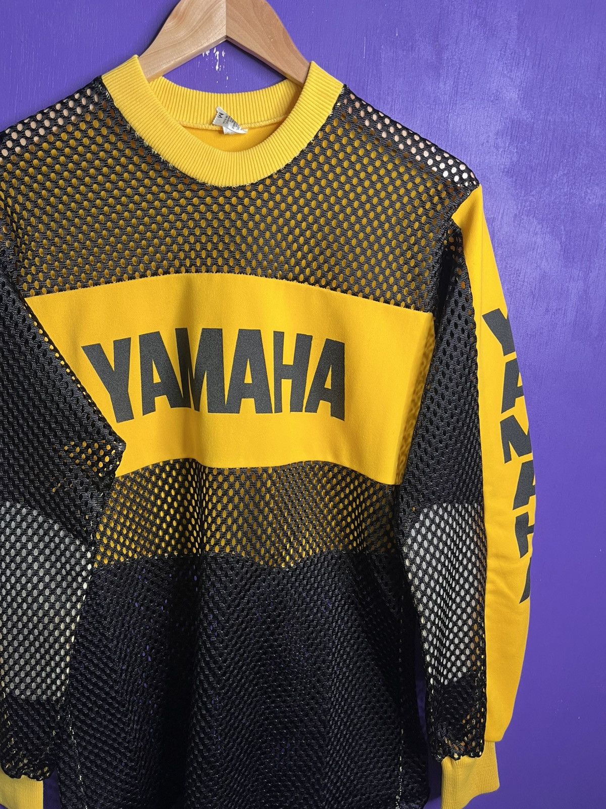 Vintage × Yamaha Vintage 70s Yamaha mesh racing jersey shirt Size US M / EU 48-50 / 2 - 3 Thumbnail