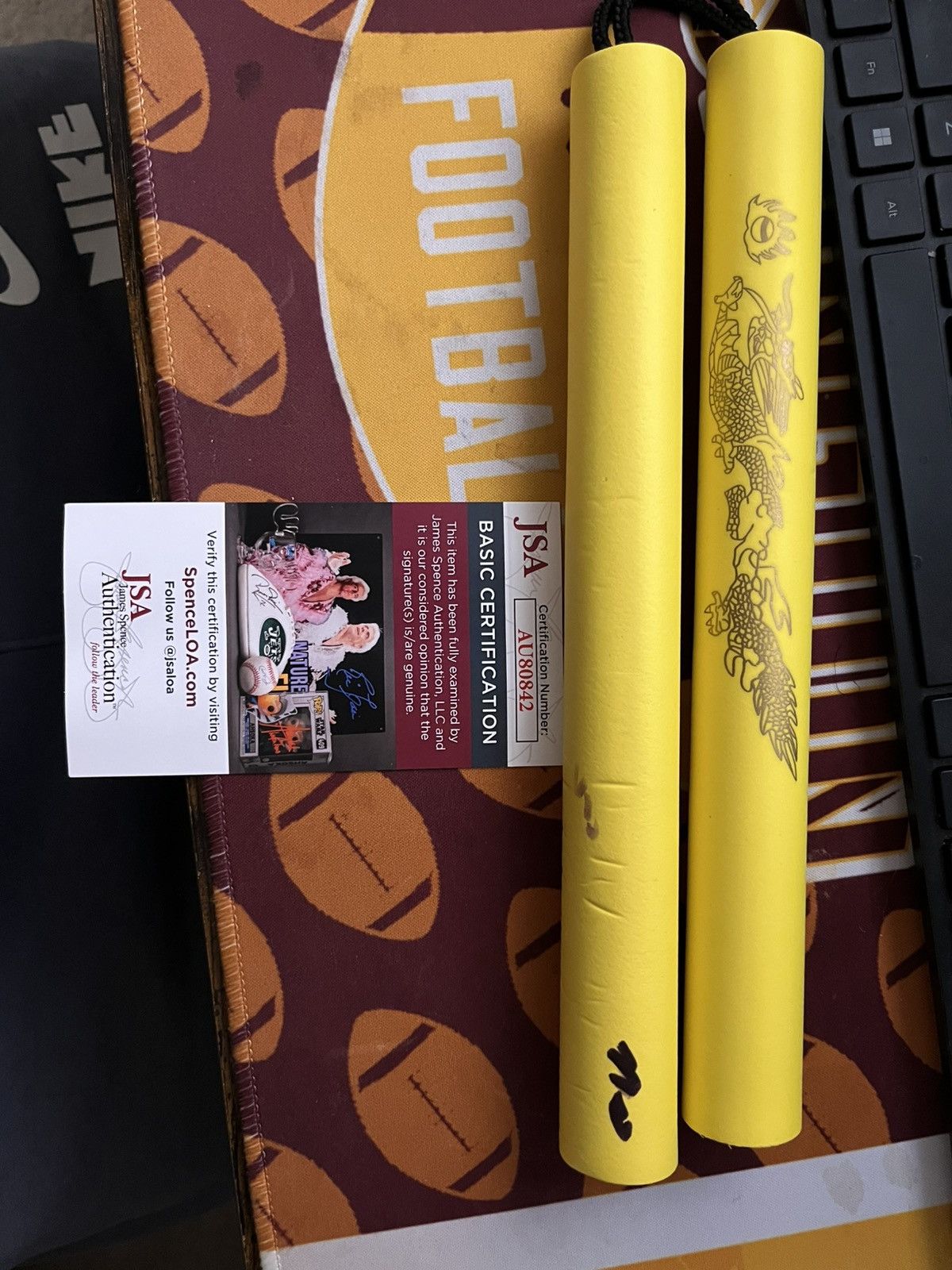 Designer × UFC Hand Signed Nick Diaz Foam Nunchucks Size ONE SIZE - 1 Preview