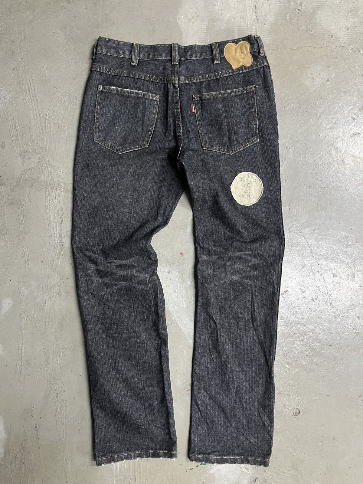 Number (N)ine Number (N)ine ‘Give Peace A Chance’ Patch Jeans Size US 32 / EU 48 - 3 Thumbnail