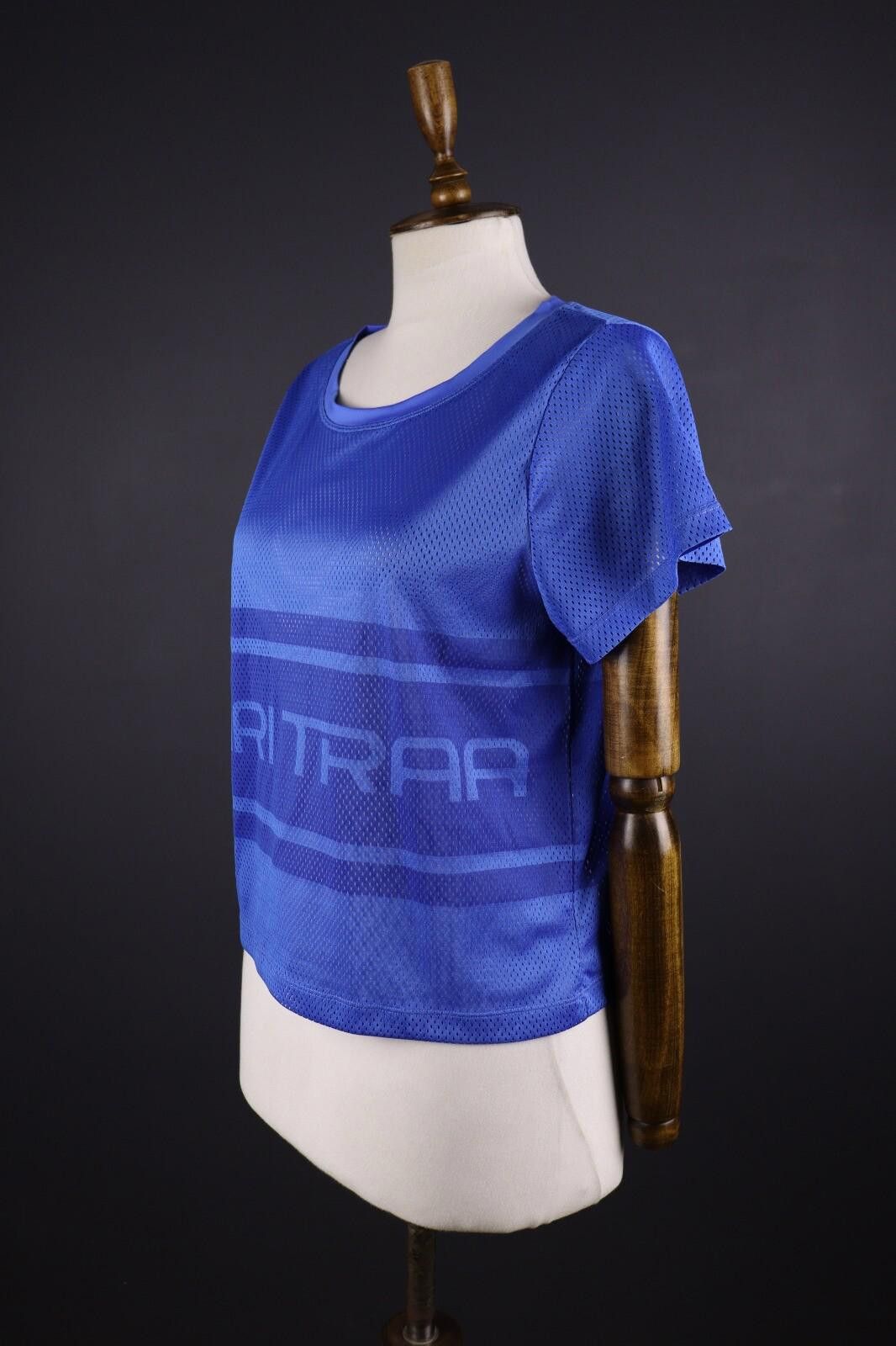 Designer Kari Traa Blue Big Logo Short Sleeve Top Shirt Size S Size S / US 4 / IT 40 - 5 Thumbnail