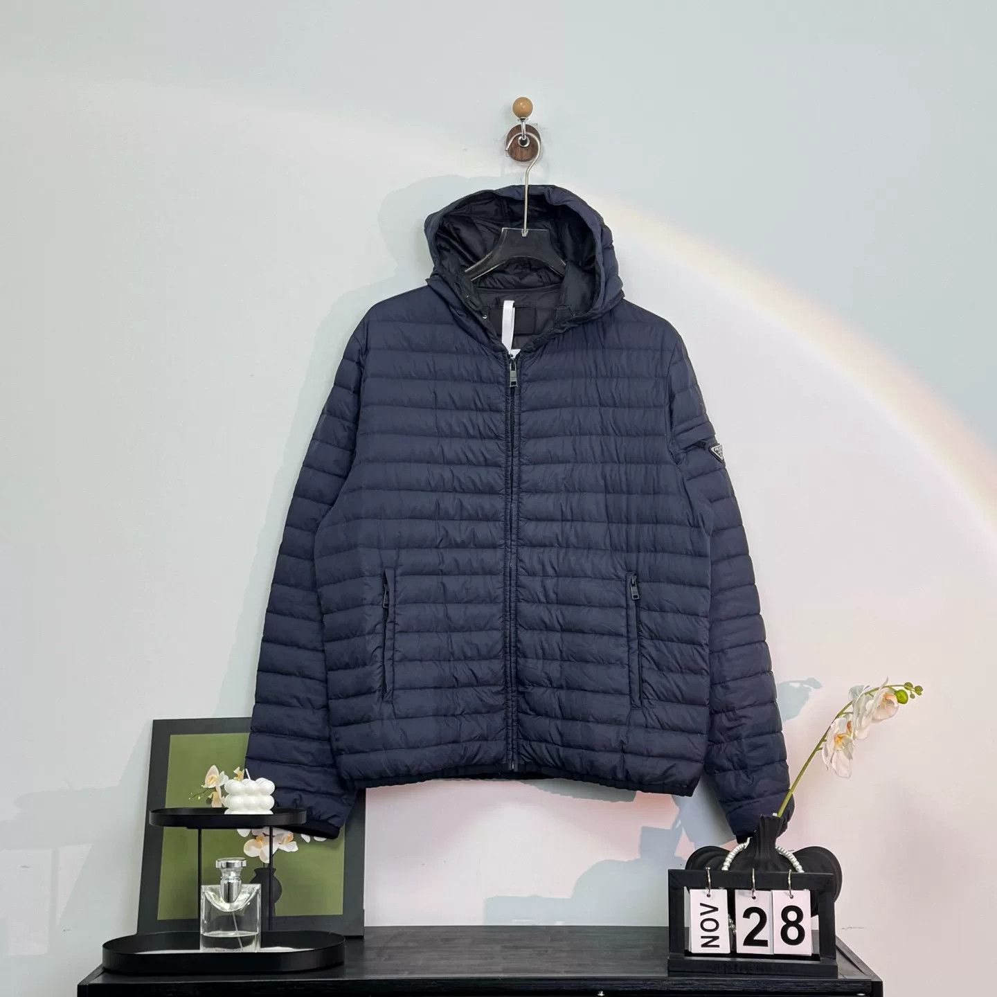 Prada Prada Hooded Down Jacket for Men Size US L / EU 52-54 / 3 - 1 Thumbnail