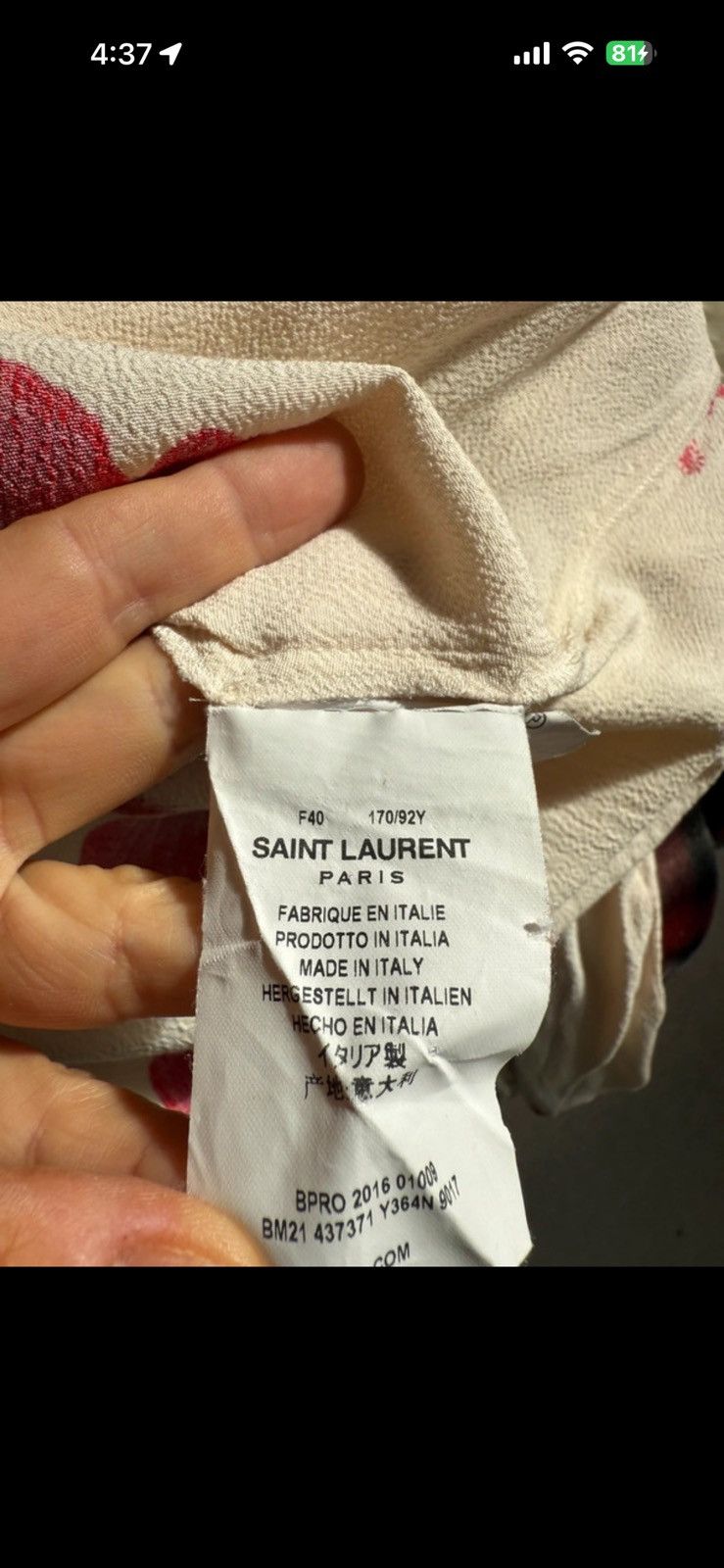 Saint Laurent Paris Saint Laurent hibiscus print blouse Size M / US 6-8 / IT 42-44 - 11 Thumbnail