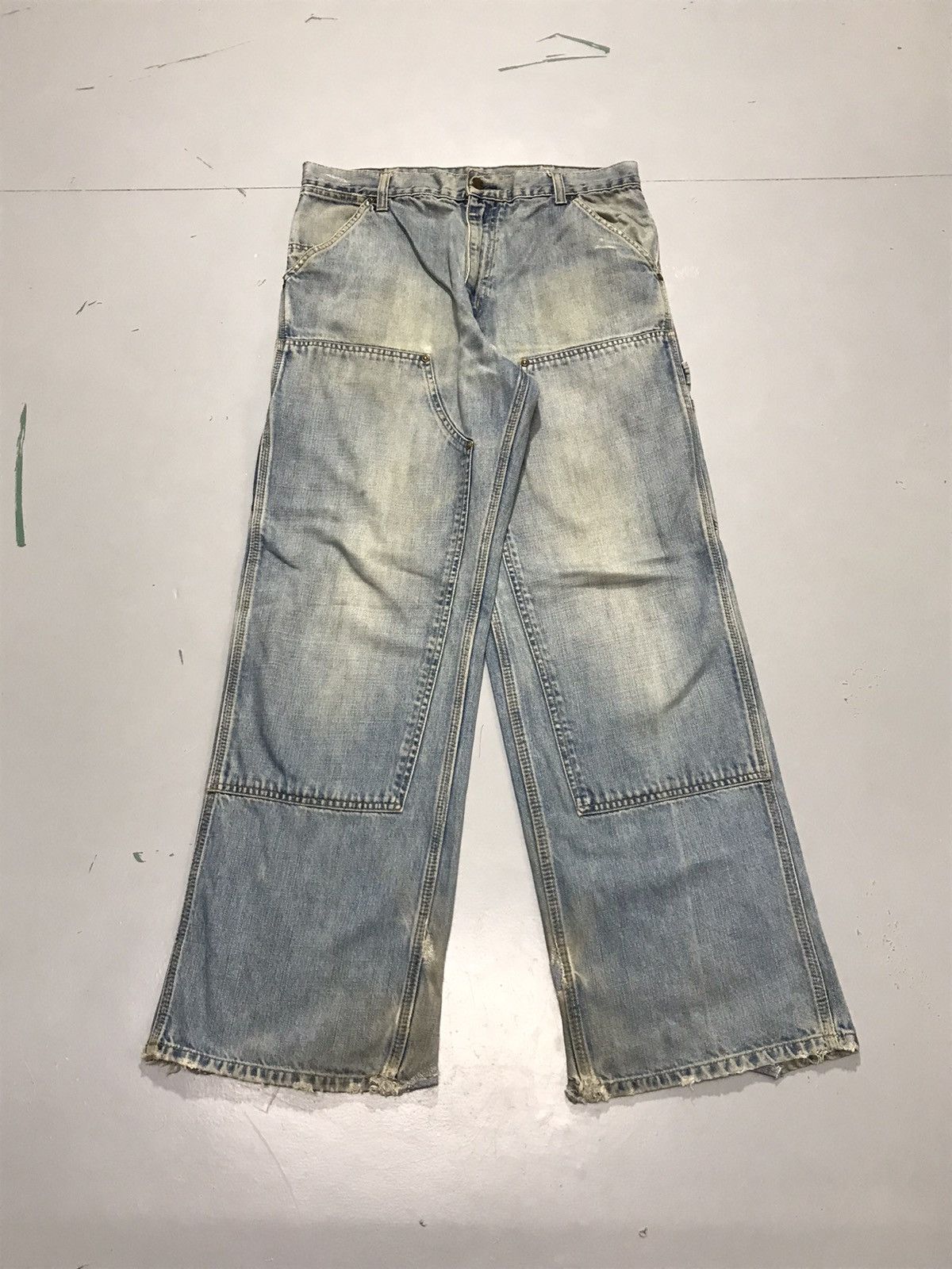 Carhartt Vintage Carhartt repaired double knee workwear denim Size US 34 / EU 50 - 1 Thumbnail