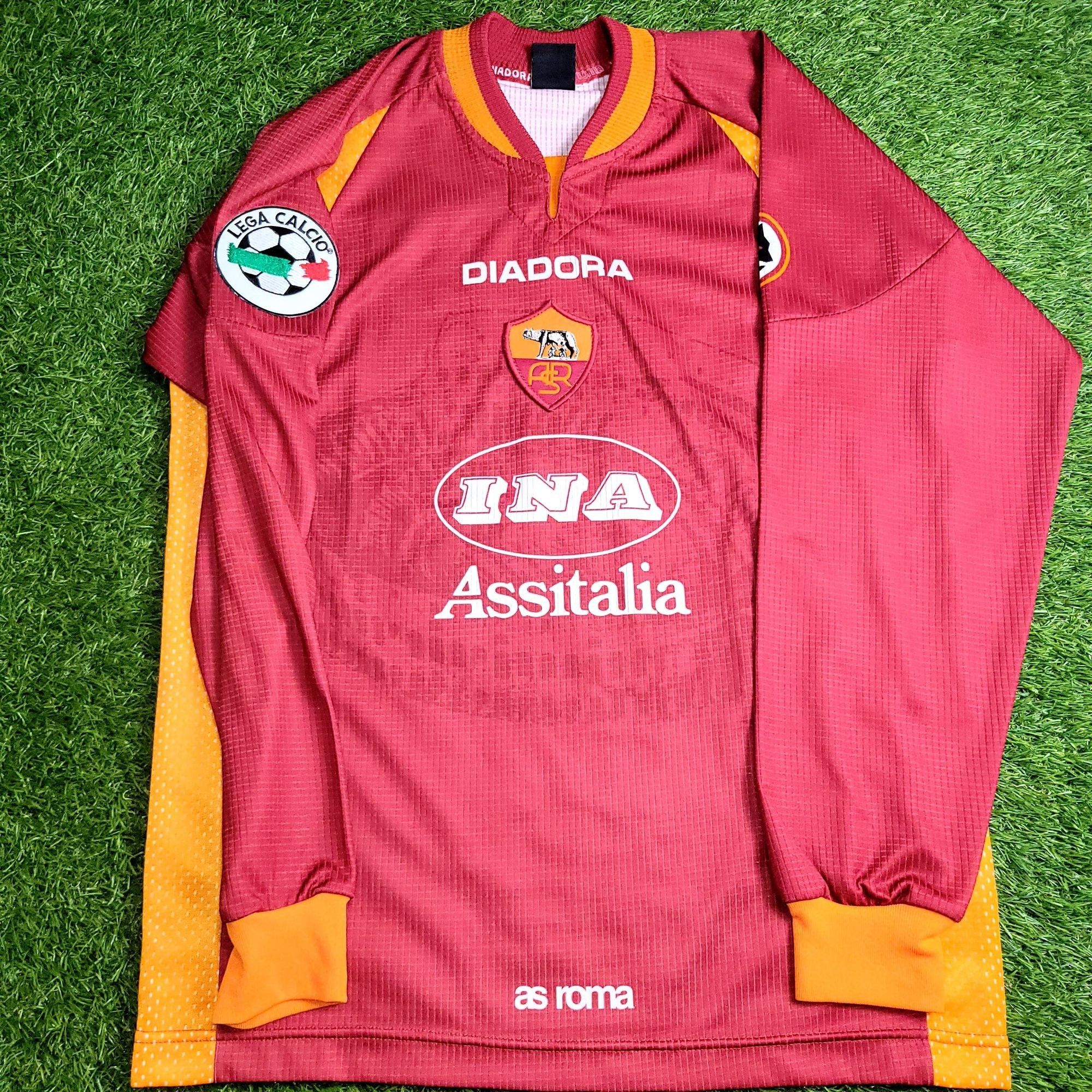 Diadora Totti As Roma Diadora 1997 1998 KARDASHIAN Soccer Jersey M Size US M / EU 48-50 / 2 - 2 Thumbnail