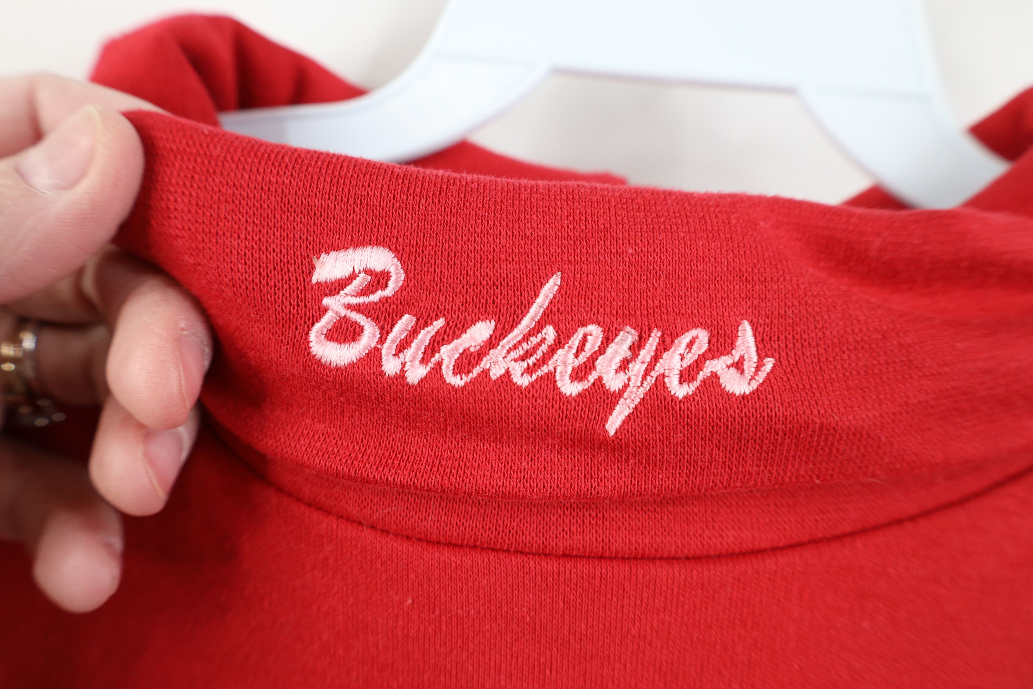 Vintage Vintage 90s Ohio State University Long Sleeve T-Shirt Size US XL / EU 56 / 4 - 4 Thumbnail