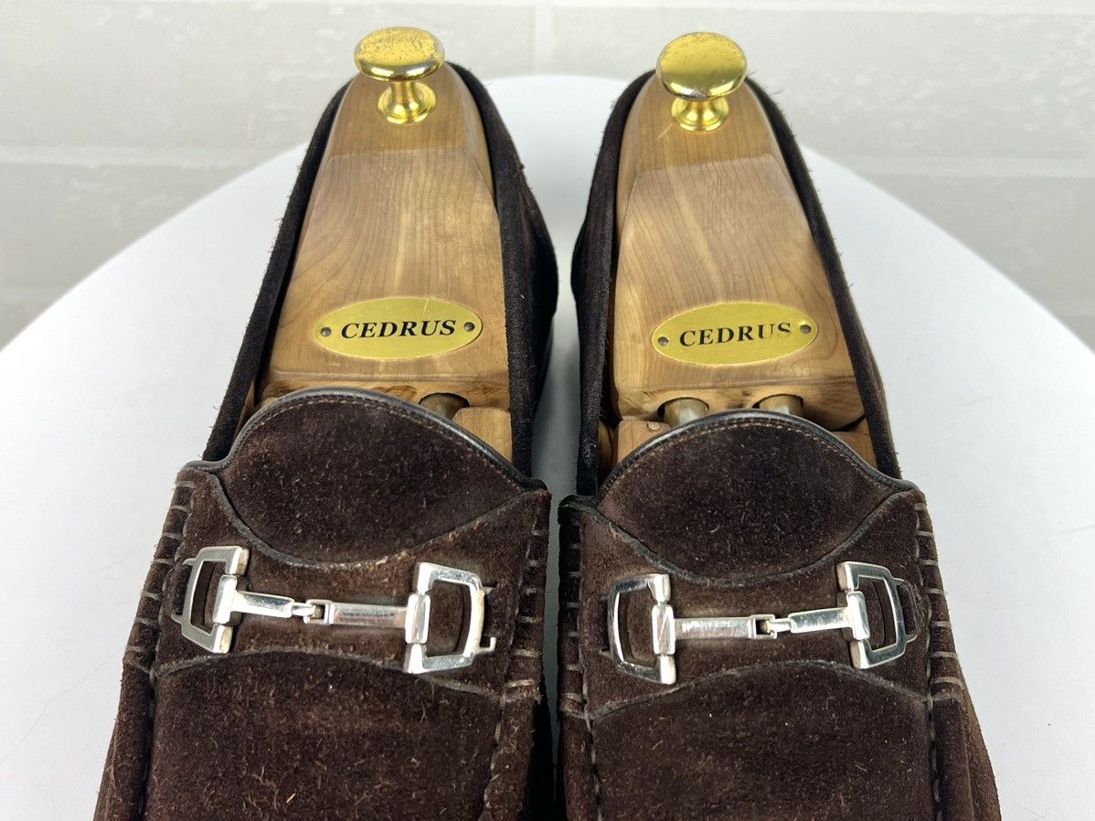 Gucci GUCCI Loafers Suede Shoes HORSEBIT Buckle GG Brown Men's Size US 9 / EU 42 - 7 Thumbnail