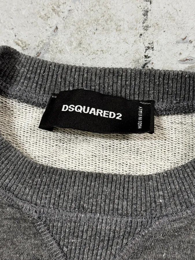 Dsquared2 AW2015 Dsquared2 Grey Gun Moto Crewneck Sweater Size US S / EU 44-46 / 1 - 8 Thumbnail