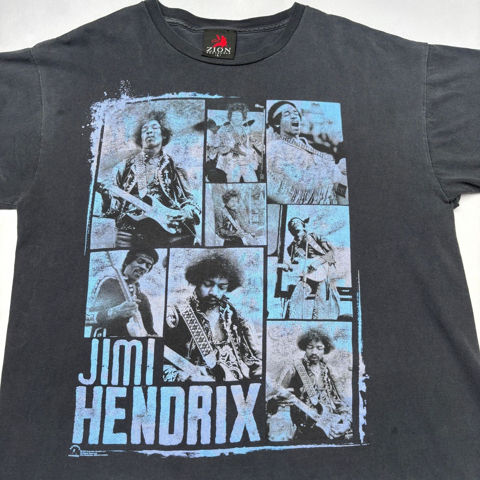 Zion Rootswear Jimi Hendrix Boxes 8 Photos Montage T Shirt Men's Large Size US L / EU 52-54 / 3 - 2 Thumbnail