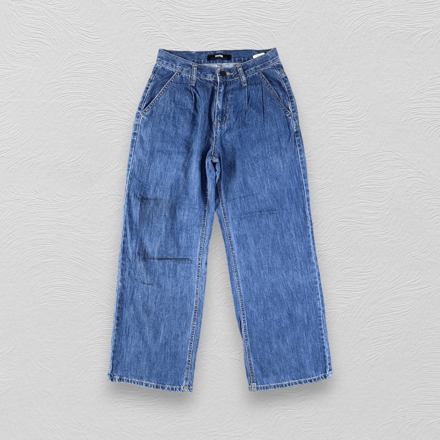 Japanese Brand Japanese Brand LUCDNM Jeans Blue Baggy Denim KJ1755 Size 28" / US 6 / IT 42 - 1 Thumbnail