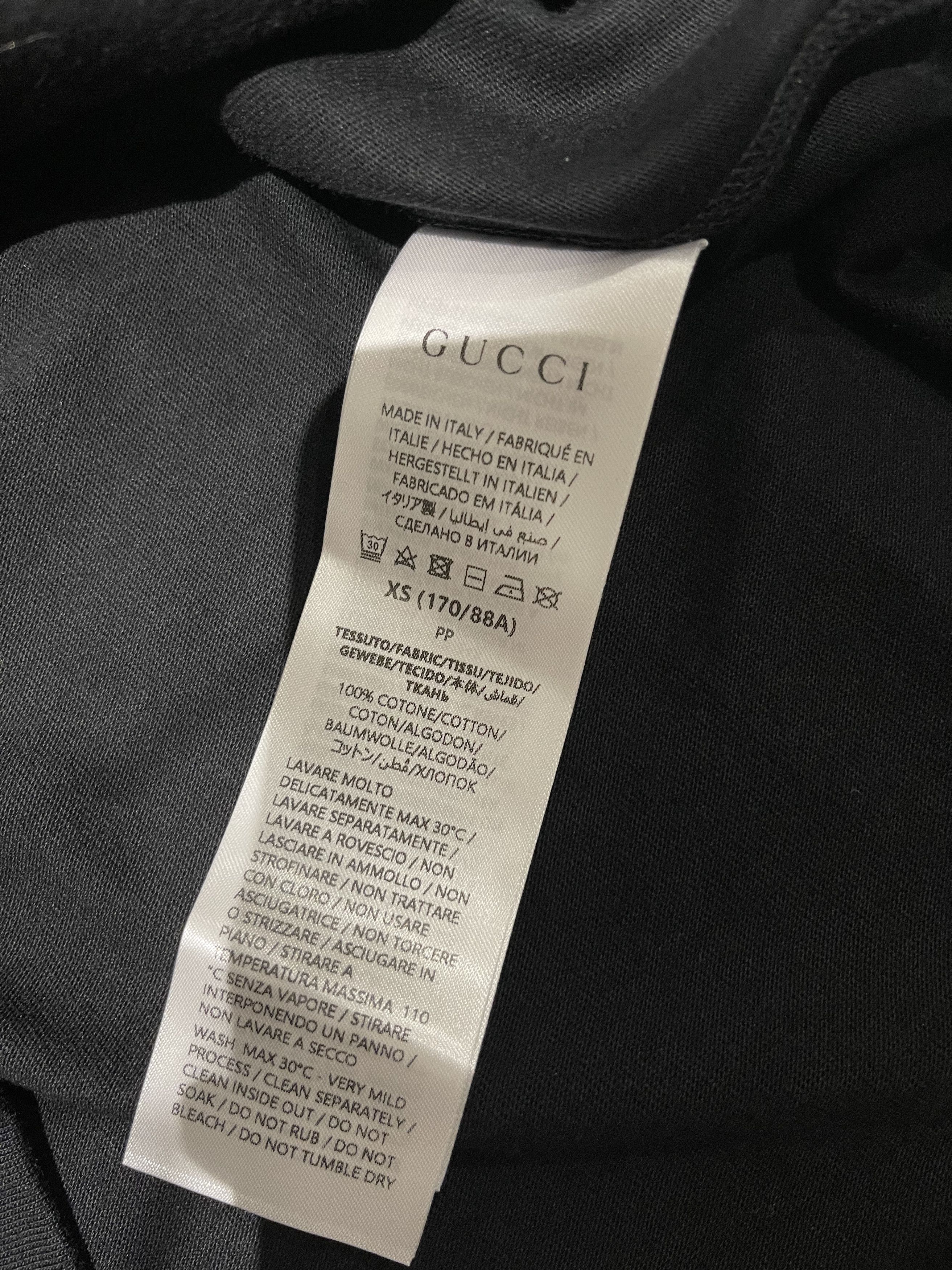 Gucci Gucci Printed Cotton Jersey T Shirt Size US XS / EU 42 / 0 - 5 Thumbnail