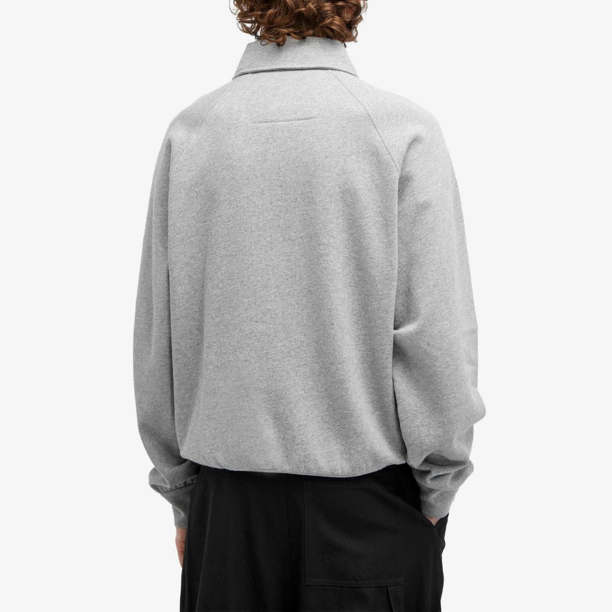 o1srvl11e1225 Polo Sweatshirt in Grey
