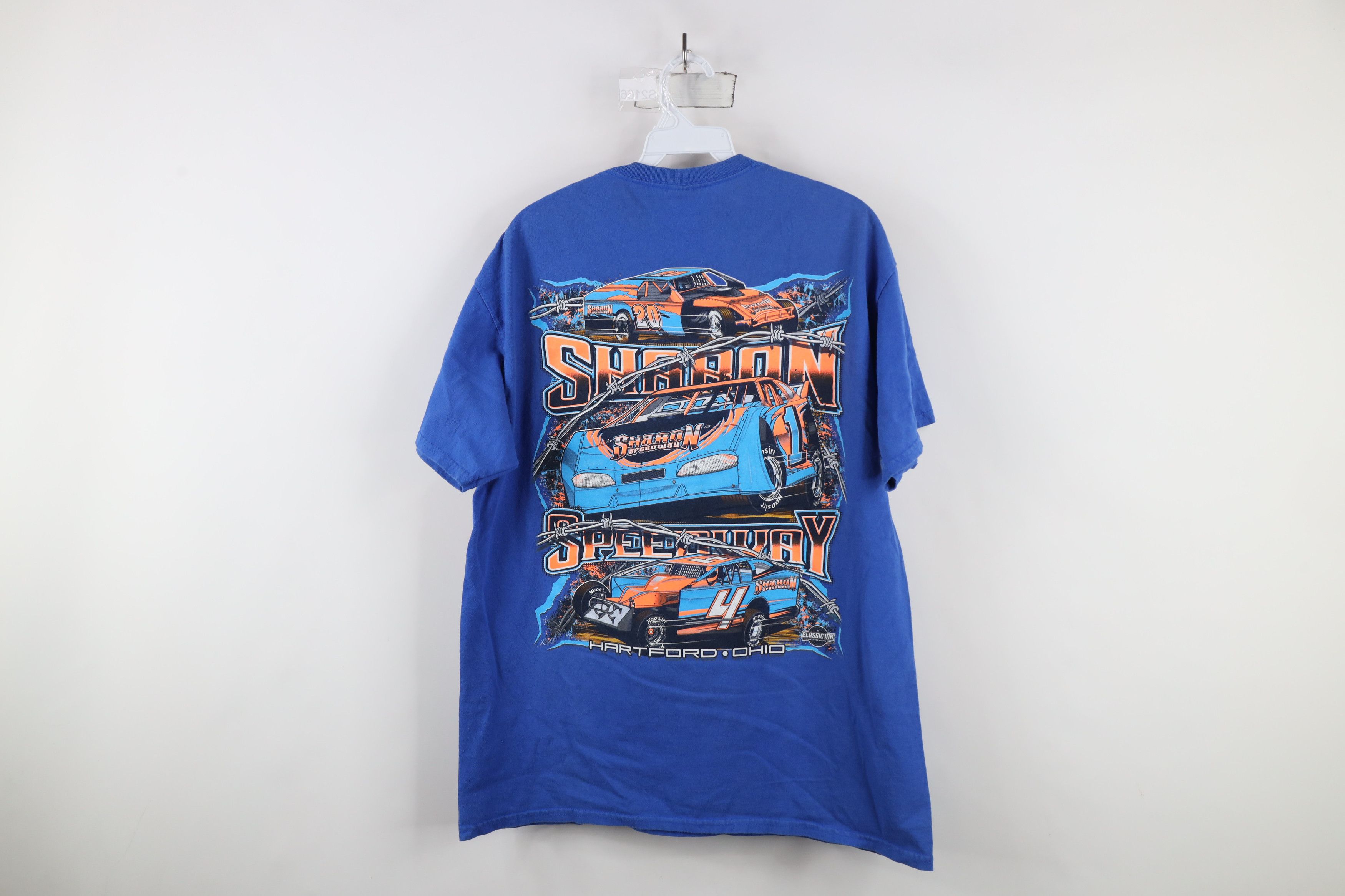 Vintage Vintage Y2K Streetwear Wire Sharon Speedway Racing T-Shirt Size US L / EU 52-54 / 3 - 11 Thumbnail